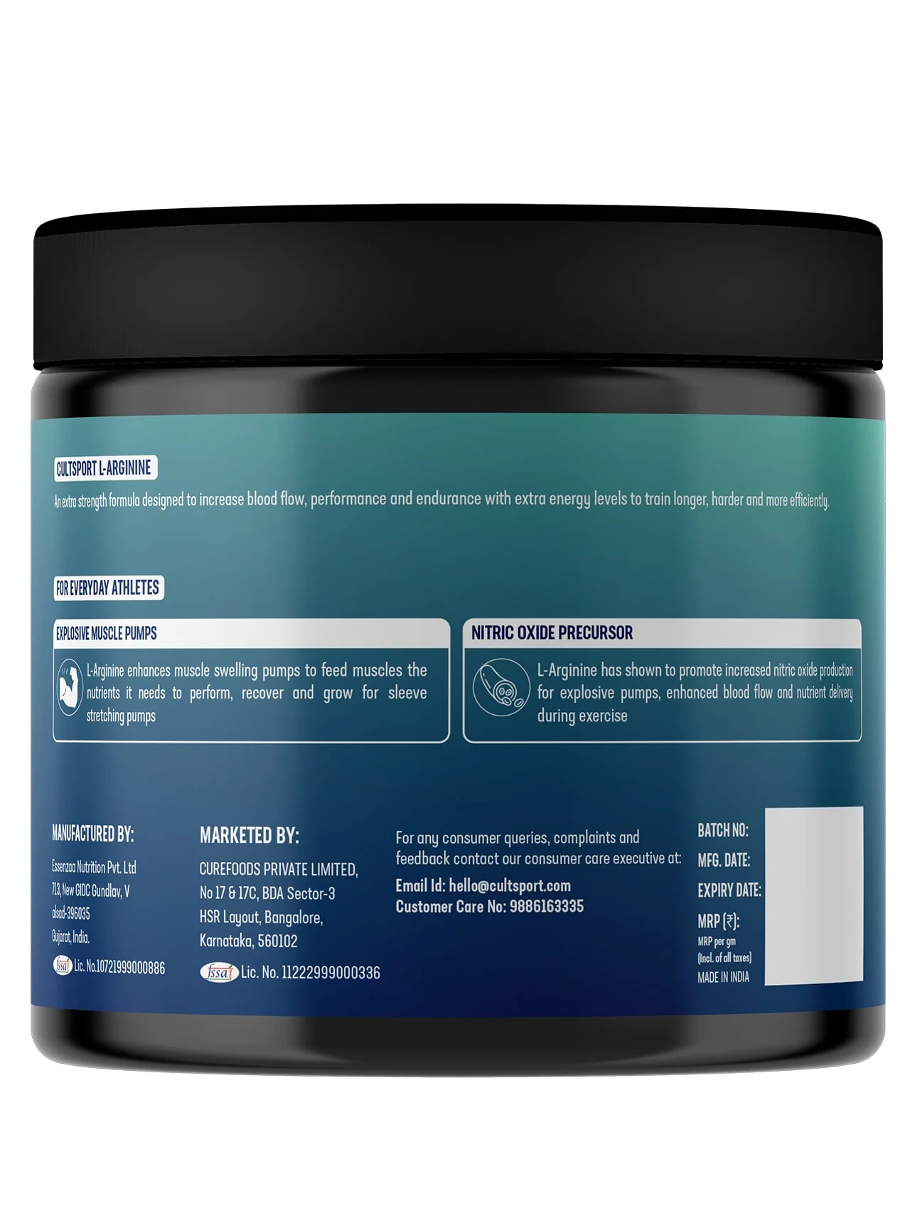 L Arginine Powder 90g (3000mg) | Boost Nitric Oxide Levels | Pre Workout Supplement for Men & Women | Improves Energy & Muscle Pump Unflavoured - 30 Servings - Image 2
