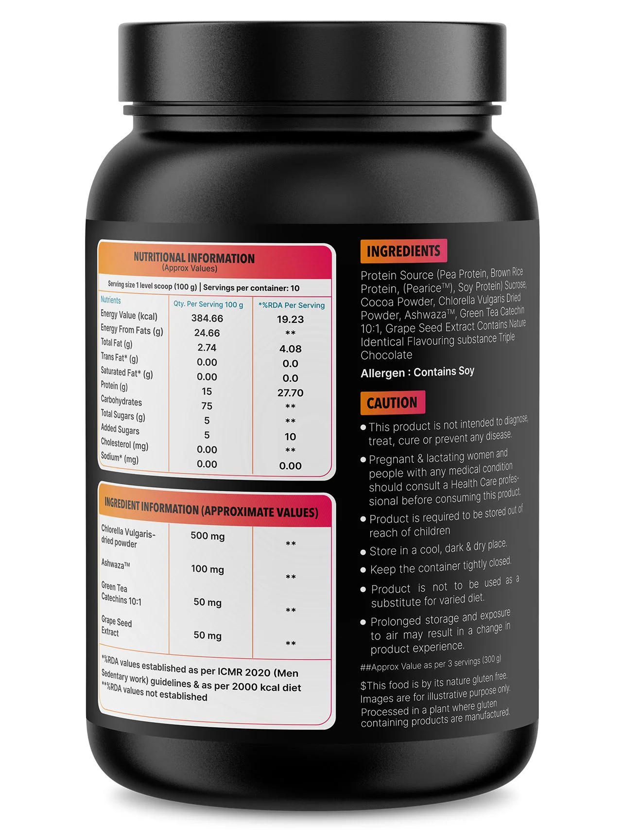 Cultsport Plant-Based Mass Gainer | Triple Chocolate Flavour | Gluten-Free | Cholesterol-Free - Image 3