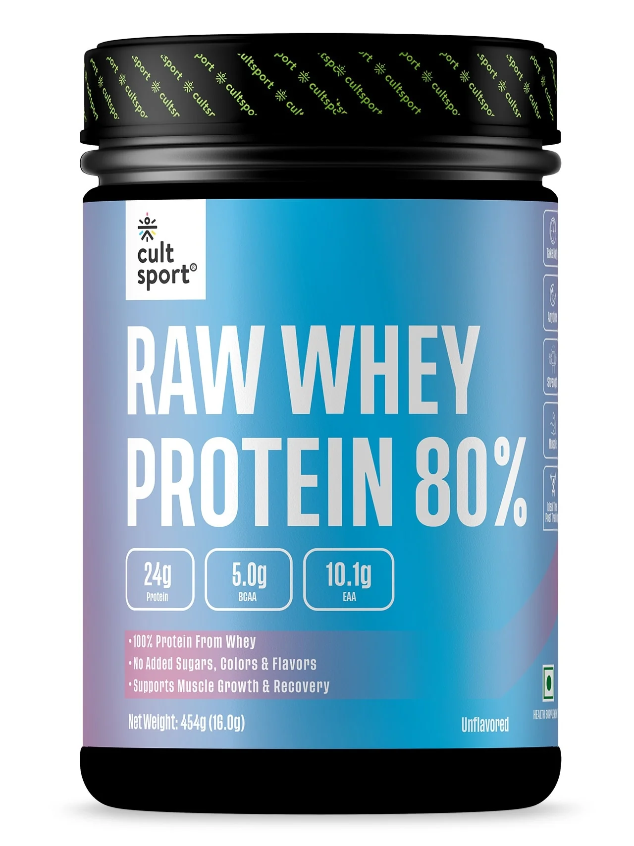 Cultsport Raw Whey 80%, 454GM - Image 3