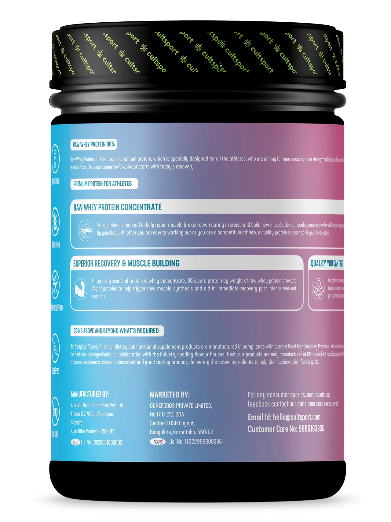 Cultsport Raw Whey 80% & Azani Muscle Fuel Combo - Image 4