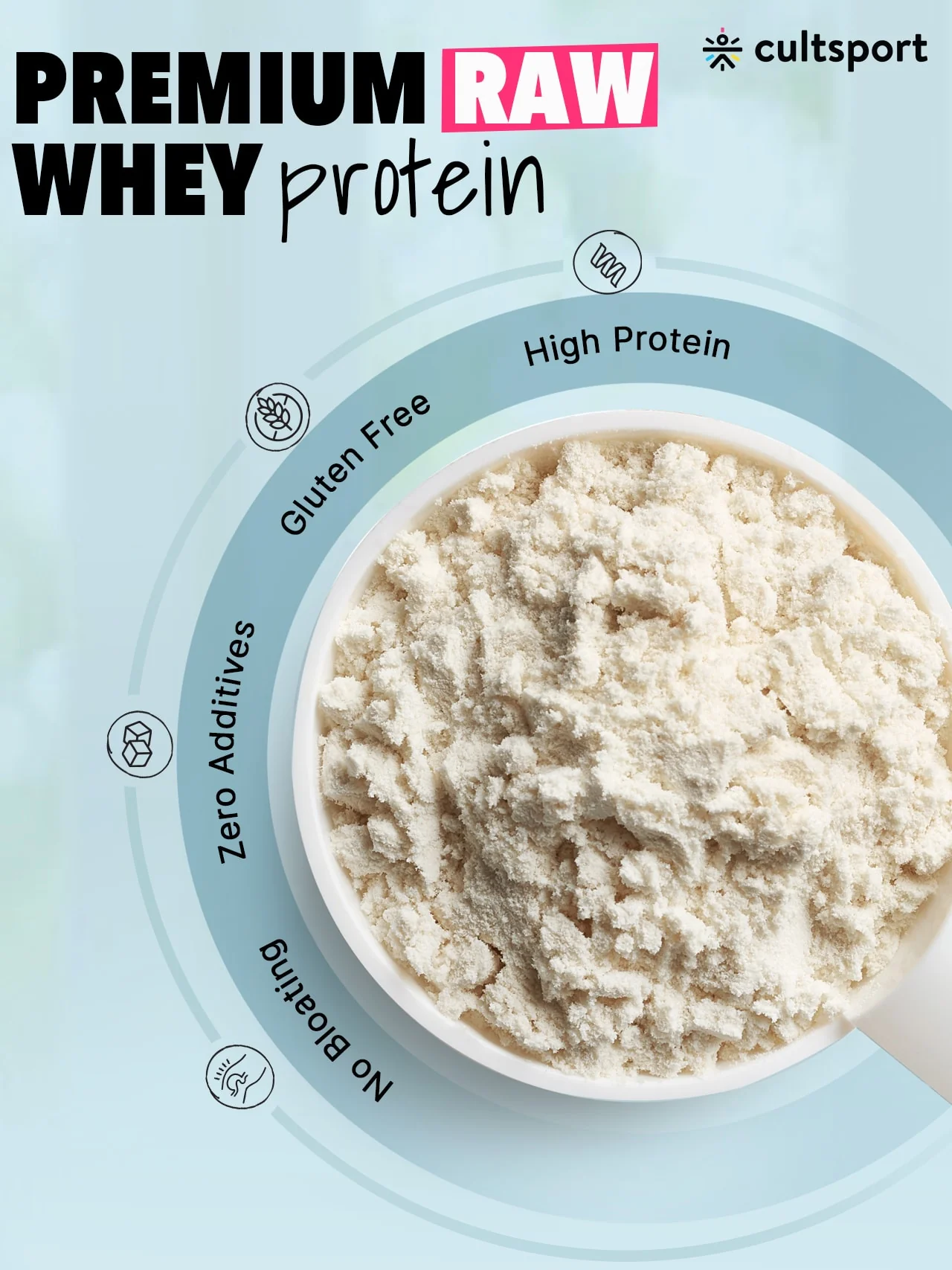 Raw Whey Protein 80% - 454 g | Protein Powder for Men & Women | Reforms Strength, Muscle Growth & Recovery | 24g Protein Per Serving | Unflavoured Concentrate - Image 6