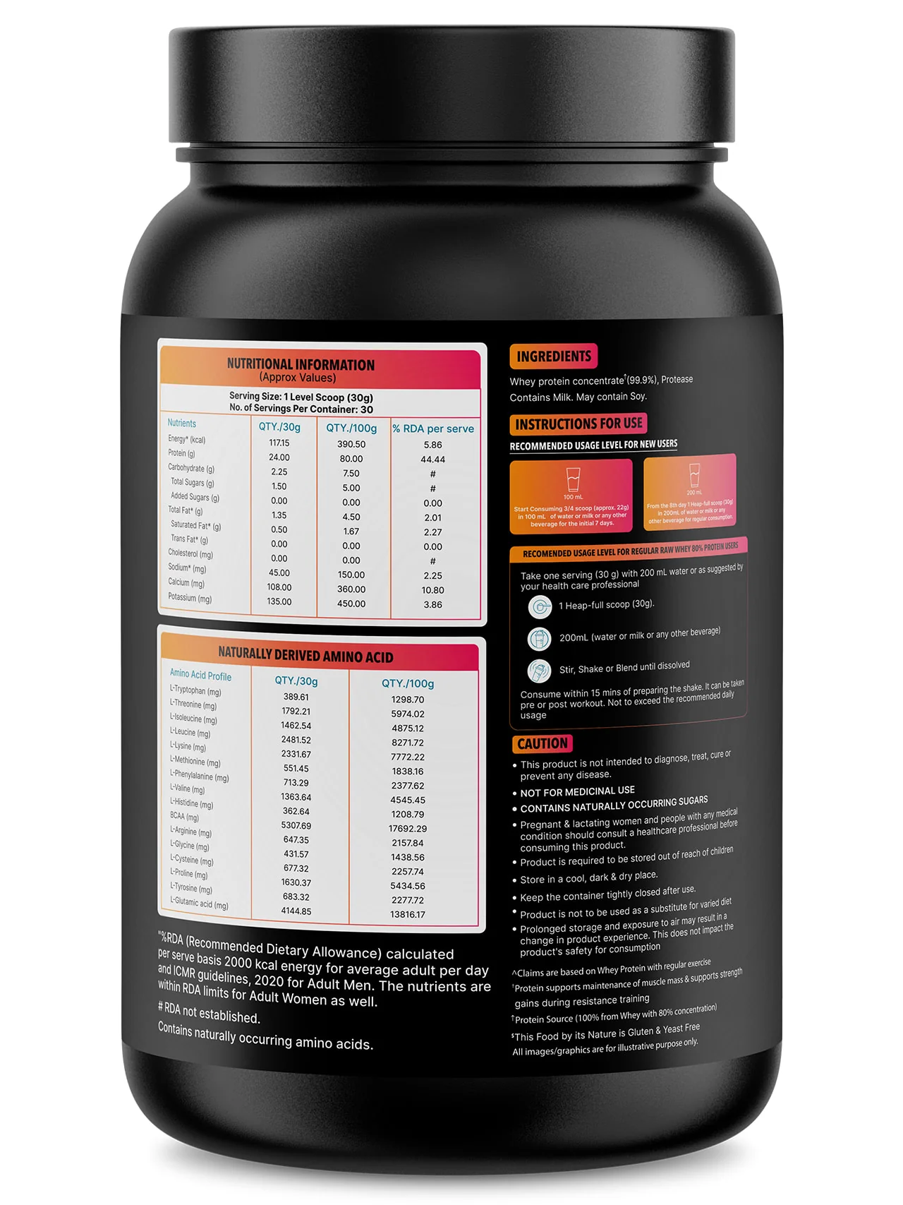 Raw Whey Protein 80% - 908g | Protein Powder for Men & Women | Reforms Strength, Muscle Growth & Recovery | 24g Protein Per Serving | Unflavoured Concentrate - Image 2