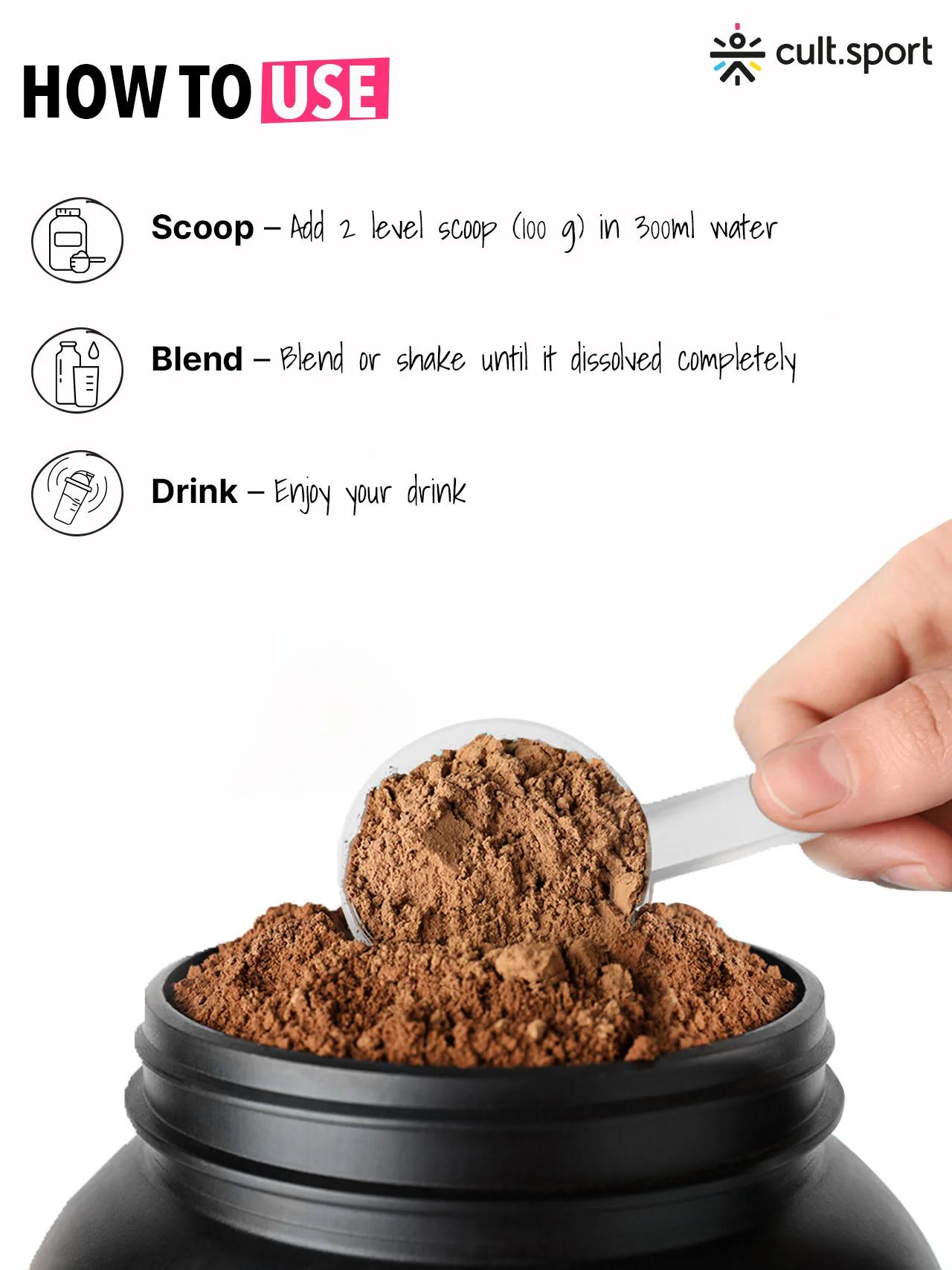 Cultsport Whey Mass Gainer | 20 Vital Vitamins & Minerals | Chocolate | Whey Protein Concentrate | Soy-Free | Gluten-Free | 0 Colesterol | Prebiotic Fiber - Image 7