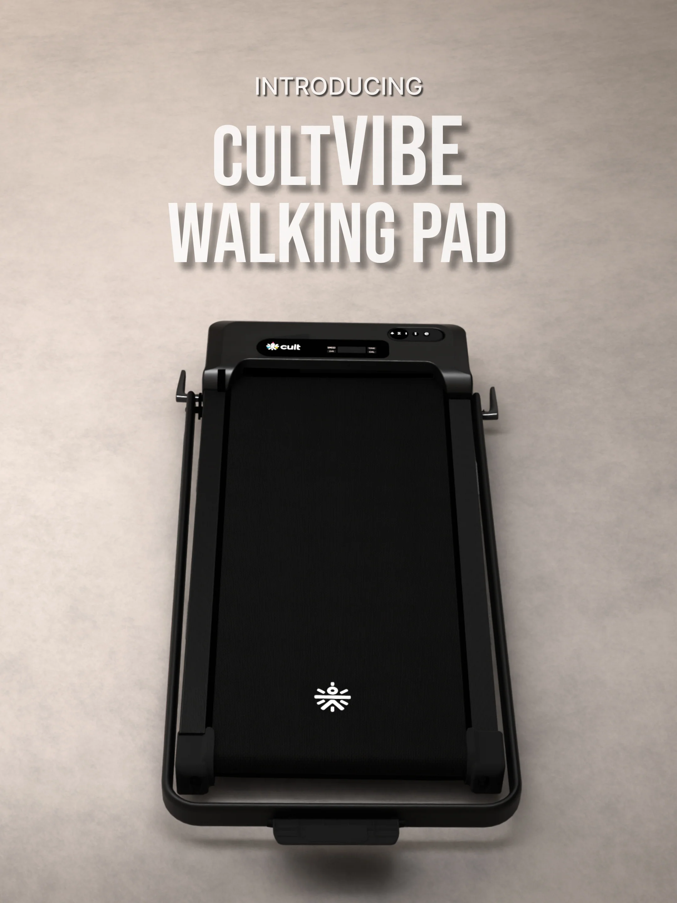 CultVibe 3-in-1 Walking Pad/Walk, Jog & Vibration | 4 HP BLDC Peak Motor | 150 Kg Max Load | 8 Vibration Modes | Remote Control & Tablet Holder | Treadmill for Home Use (with 6 months extended warranty) - Image 9