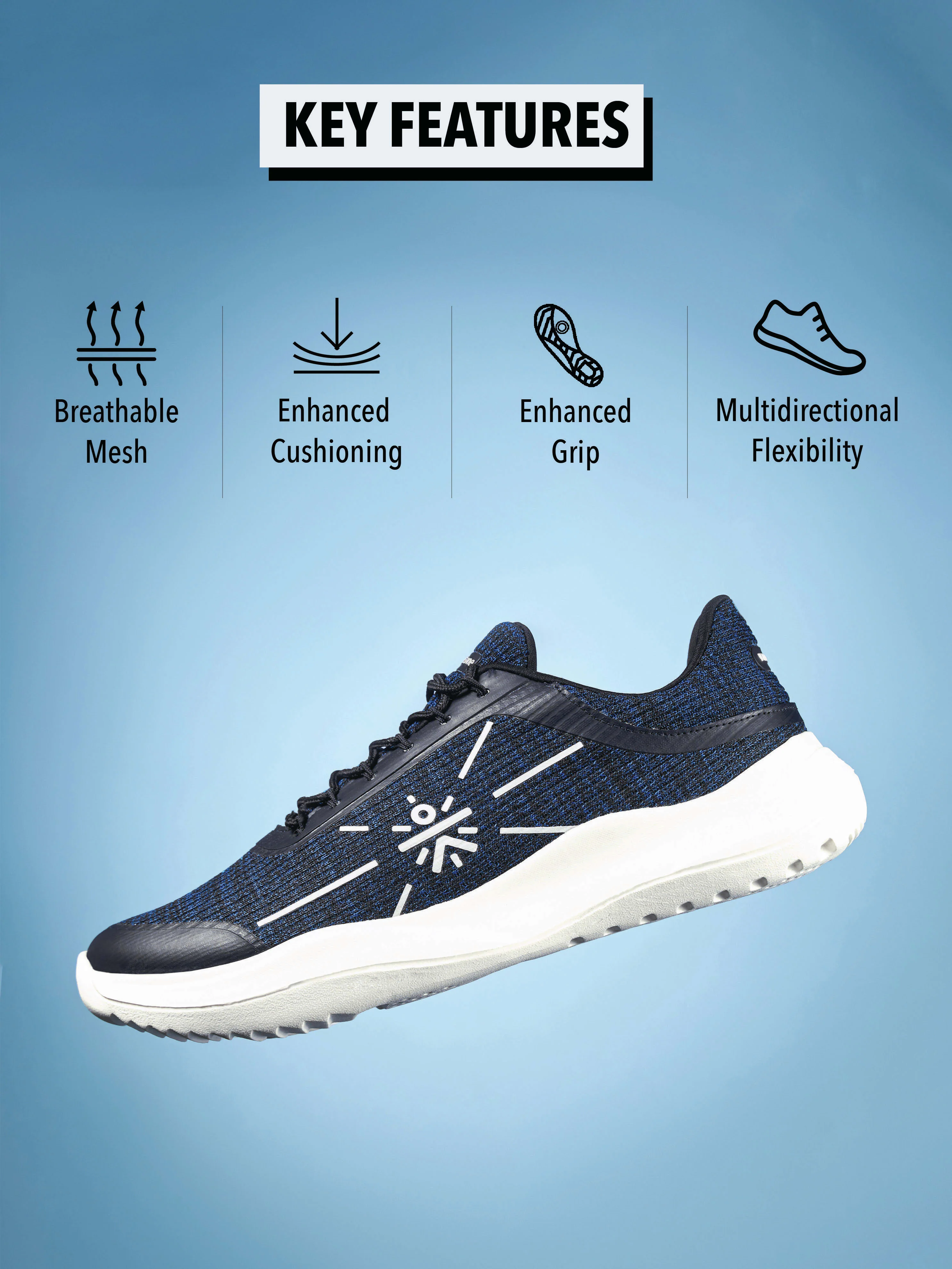 cult Dartin Men Running Shoes - Navy - Image 3