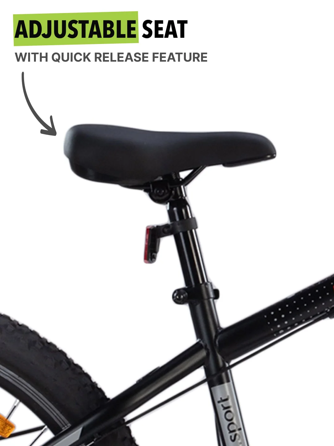 DAUNTLESS21S27.5TBLACK Steel 21 Speed Shimano Gear 27.5 inch Mountain Cycle, Dual Disc Brake, Front Suspension and Double Wall Rim - Image 5