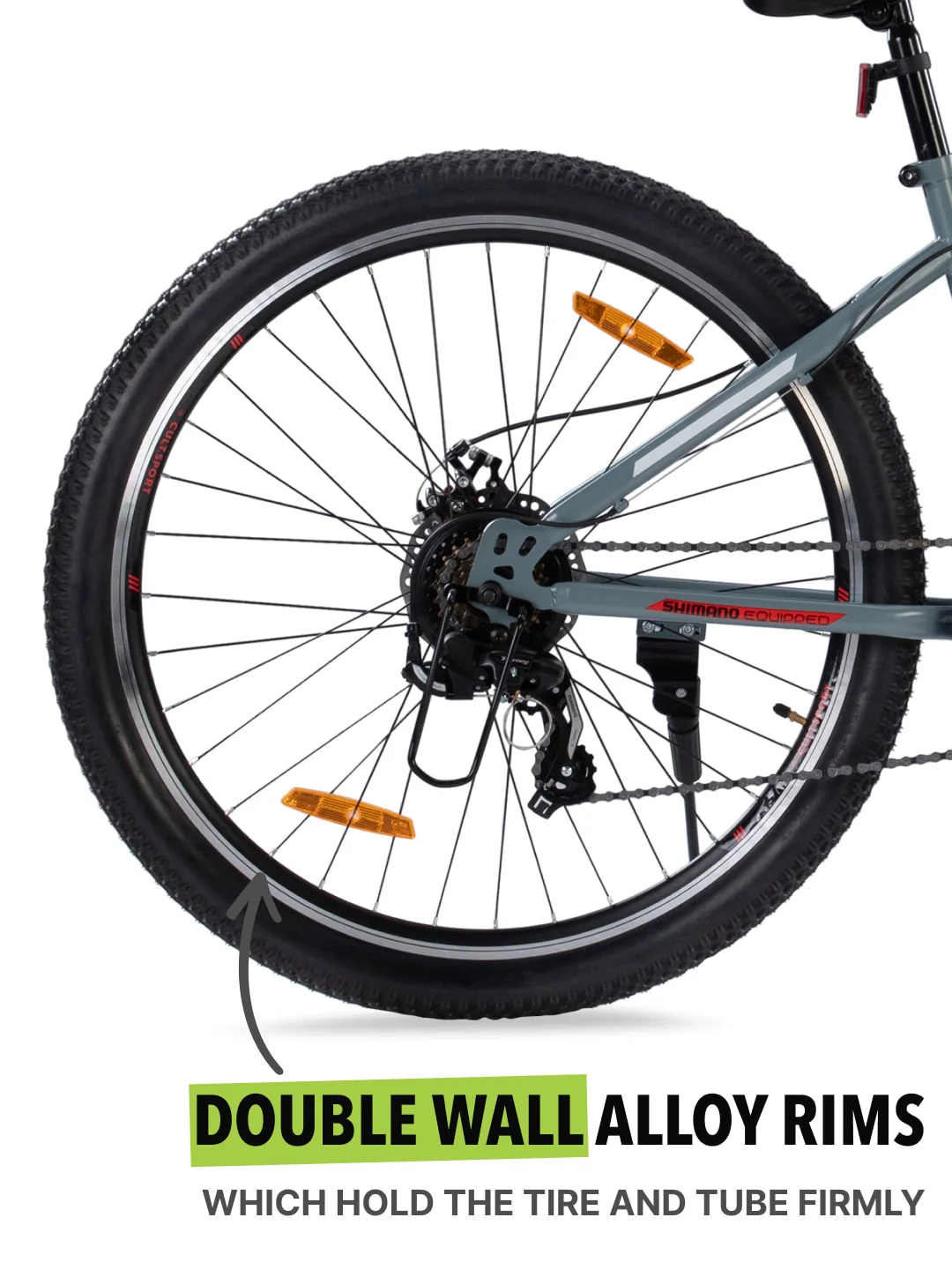 DAUNTLESS21S29TGREYSteel 21 Speed Shimano Gear 29 inch Mountain Cycle, Dual Disc Brake, Front Suspension and Double Wall Rim - Image 7