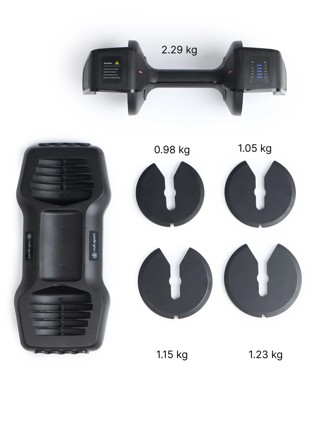 Divo 11.3kg (Pack of 2) Adjustable Dumbbell for Men & Women for Fitness and Home Workout, Adjustable Dumbbell (6 months extended warranty only on Cultstore.com) - Image 3