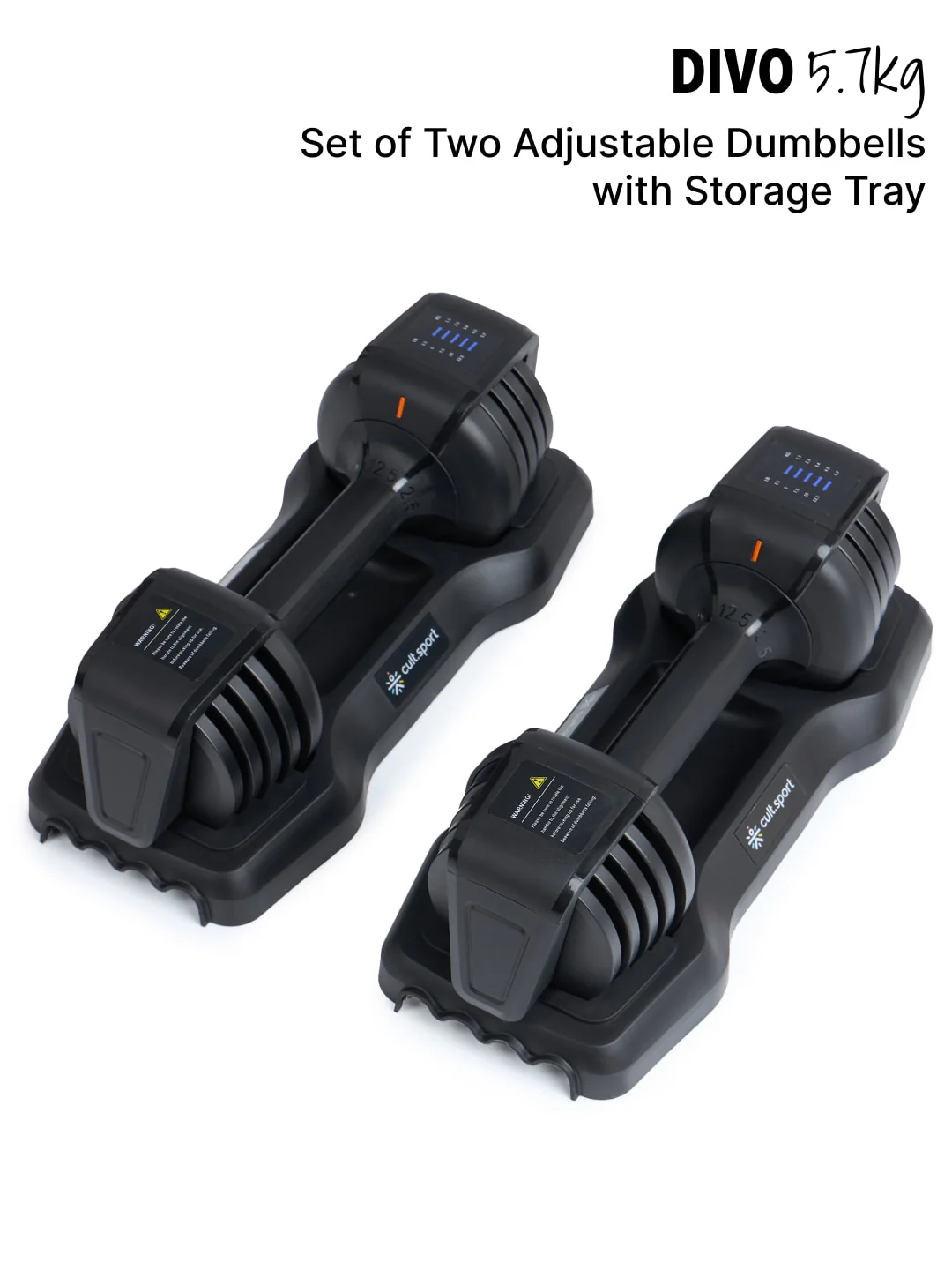 Divo 5.7kg (Pack of 2) Adjustable Dumbbell for Men & Women for Fitness and Home Workout, Adjustable Dumbbell (6 months extended warranty only on Cultstore.com) - Image 7