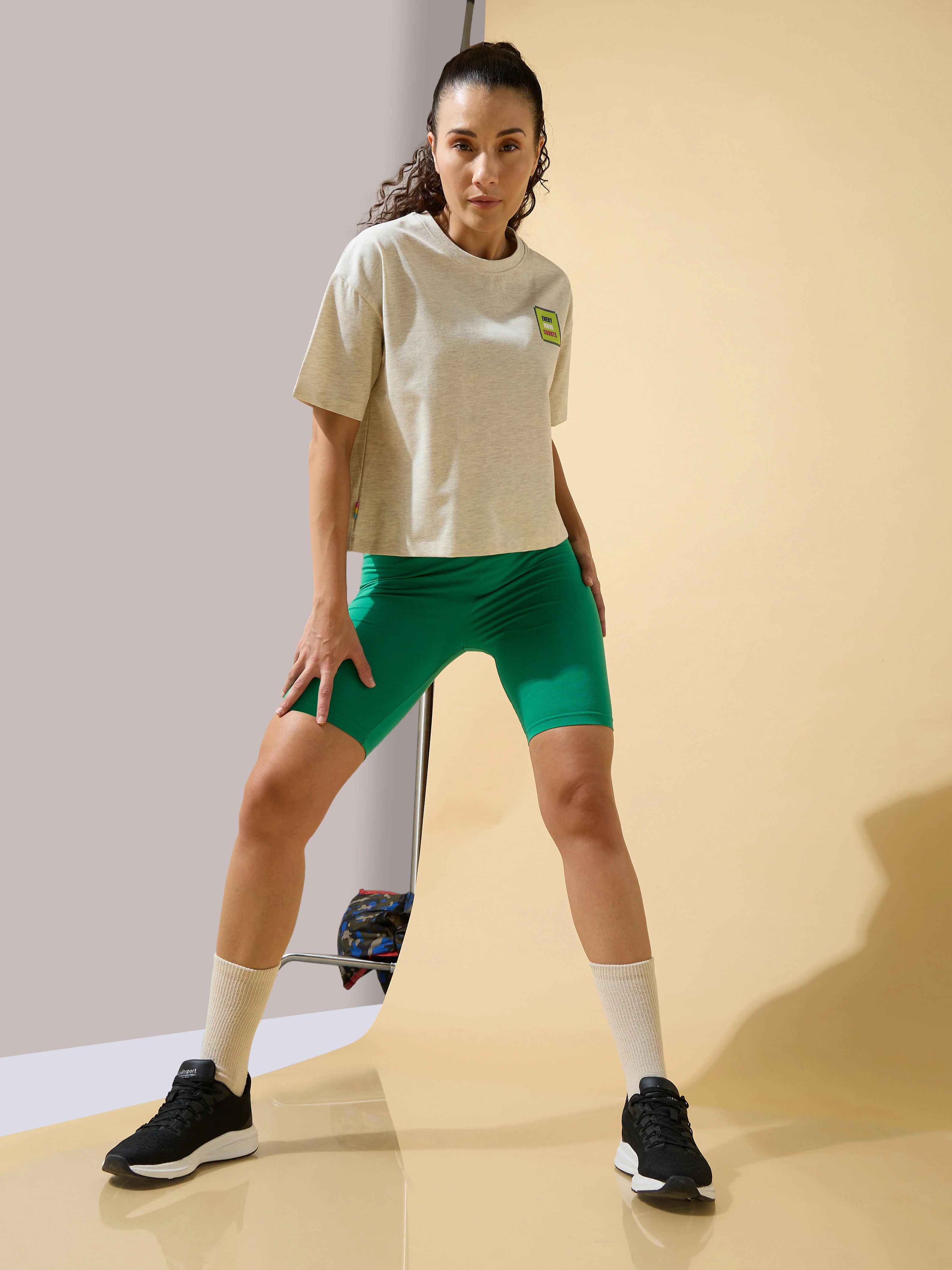 Every Move Counts Boxy Cropped T-shirt - Image 2