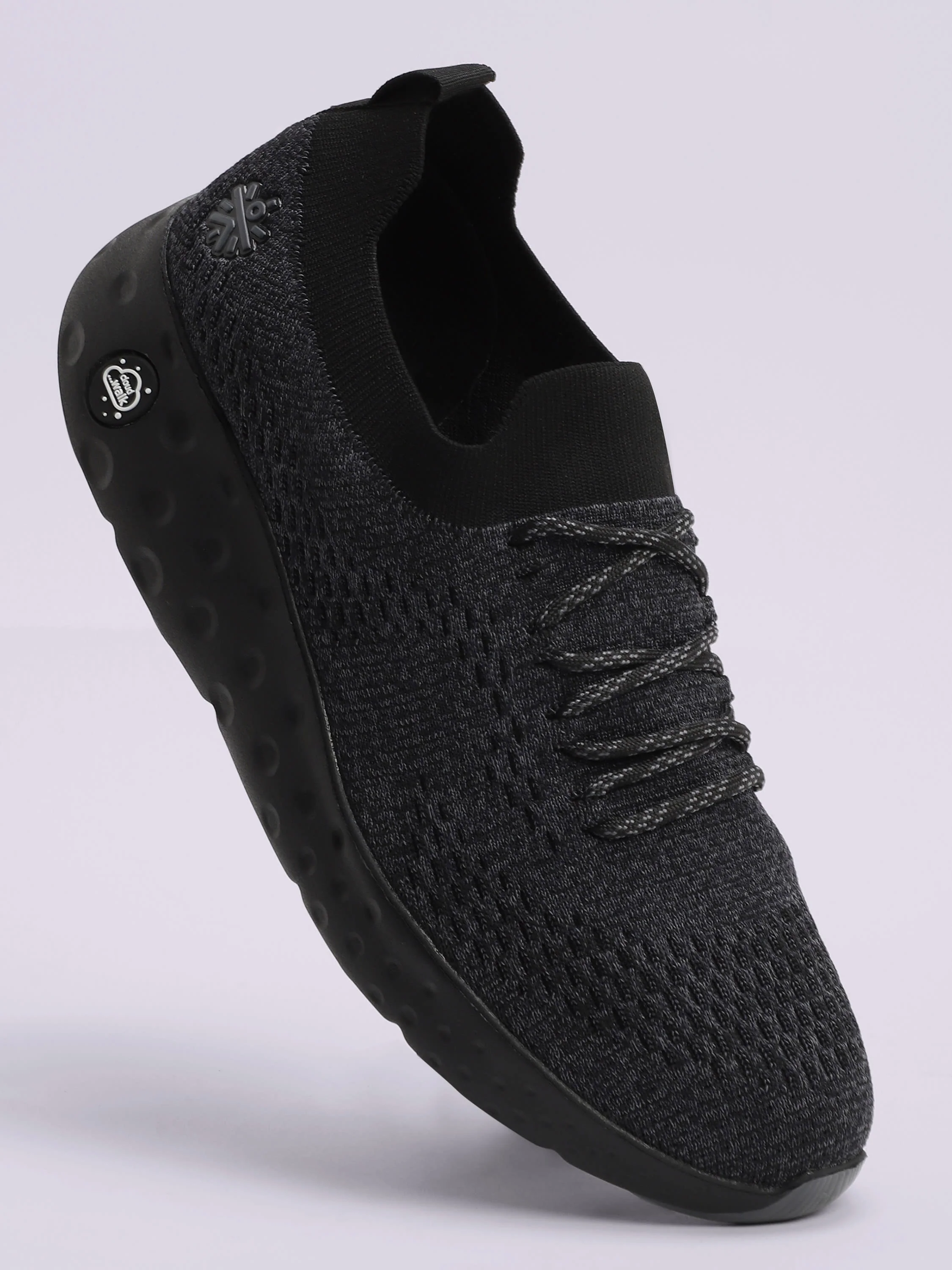 cult EZ+ Plush Men's Walking Shoes - Black/Grey - Image 2