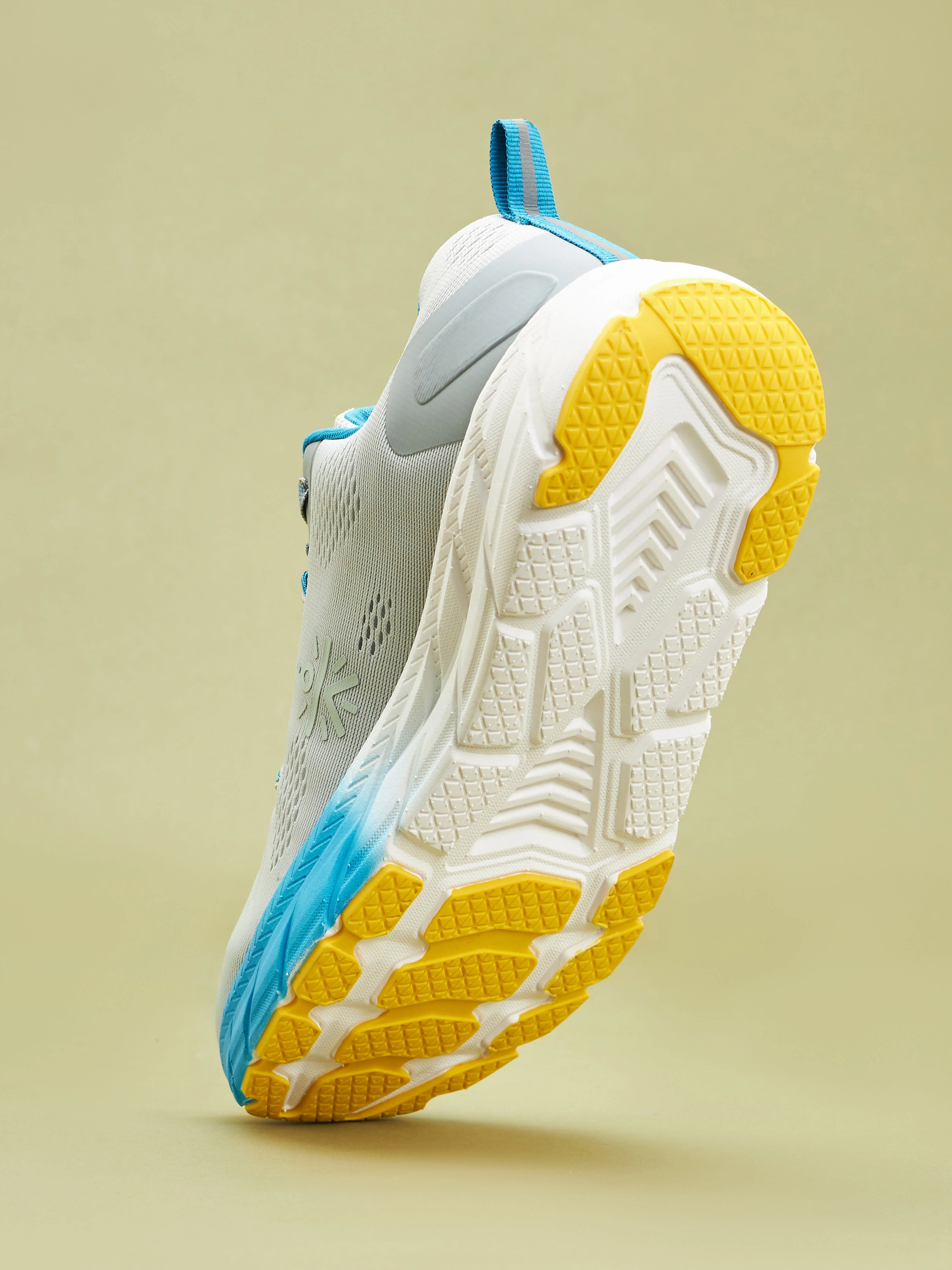 cult EZ+ Ryde Men Running Shoes - Ash Grey/Turquoise Blue - Image 4