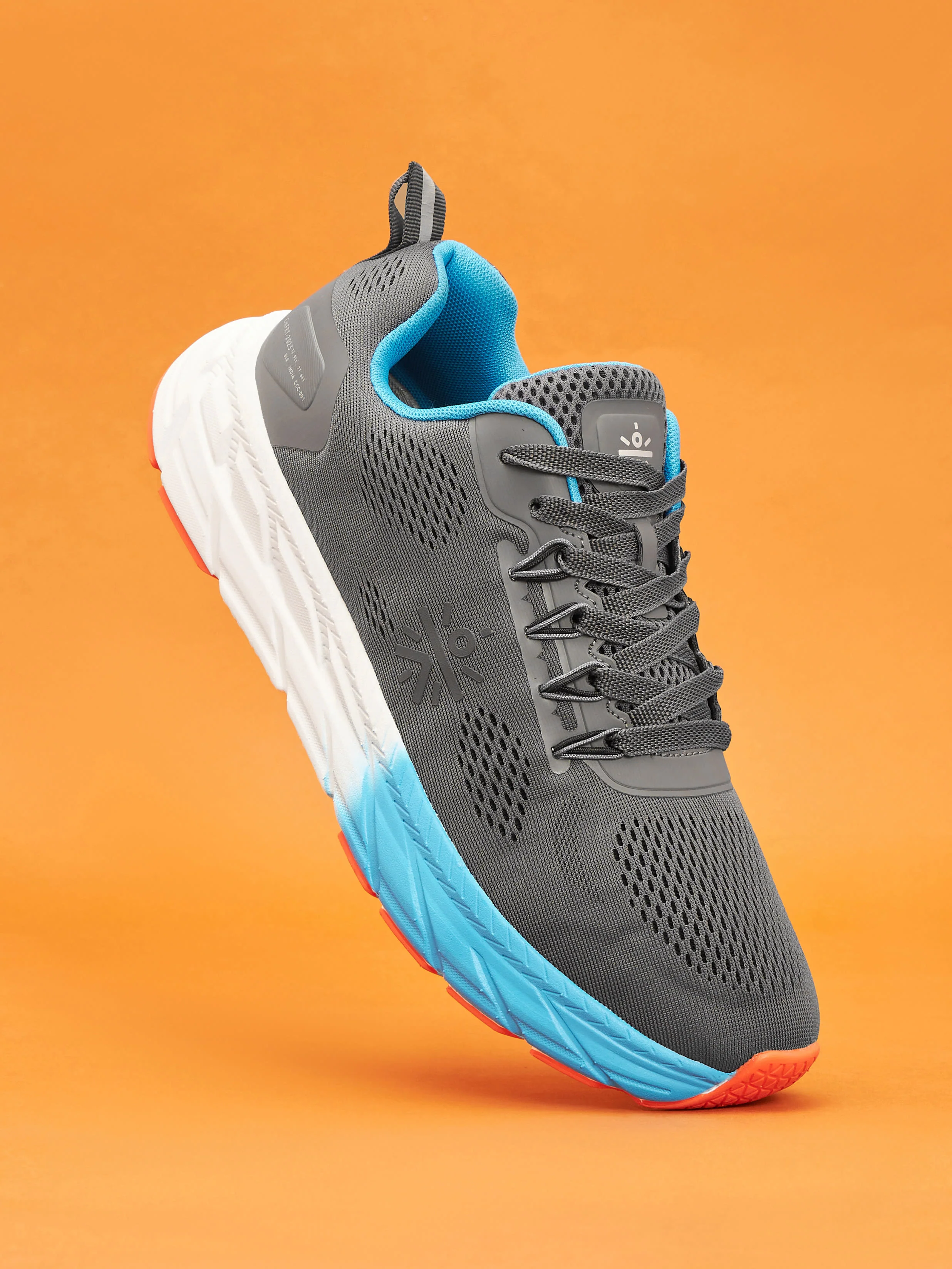cult EZ+ Ryde Men Running Shoes - Carbon Grey/Blue - Image 3