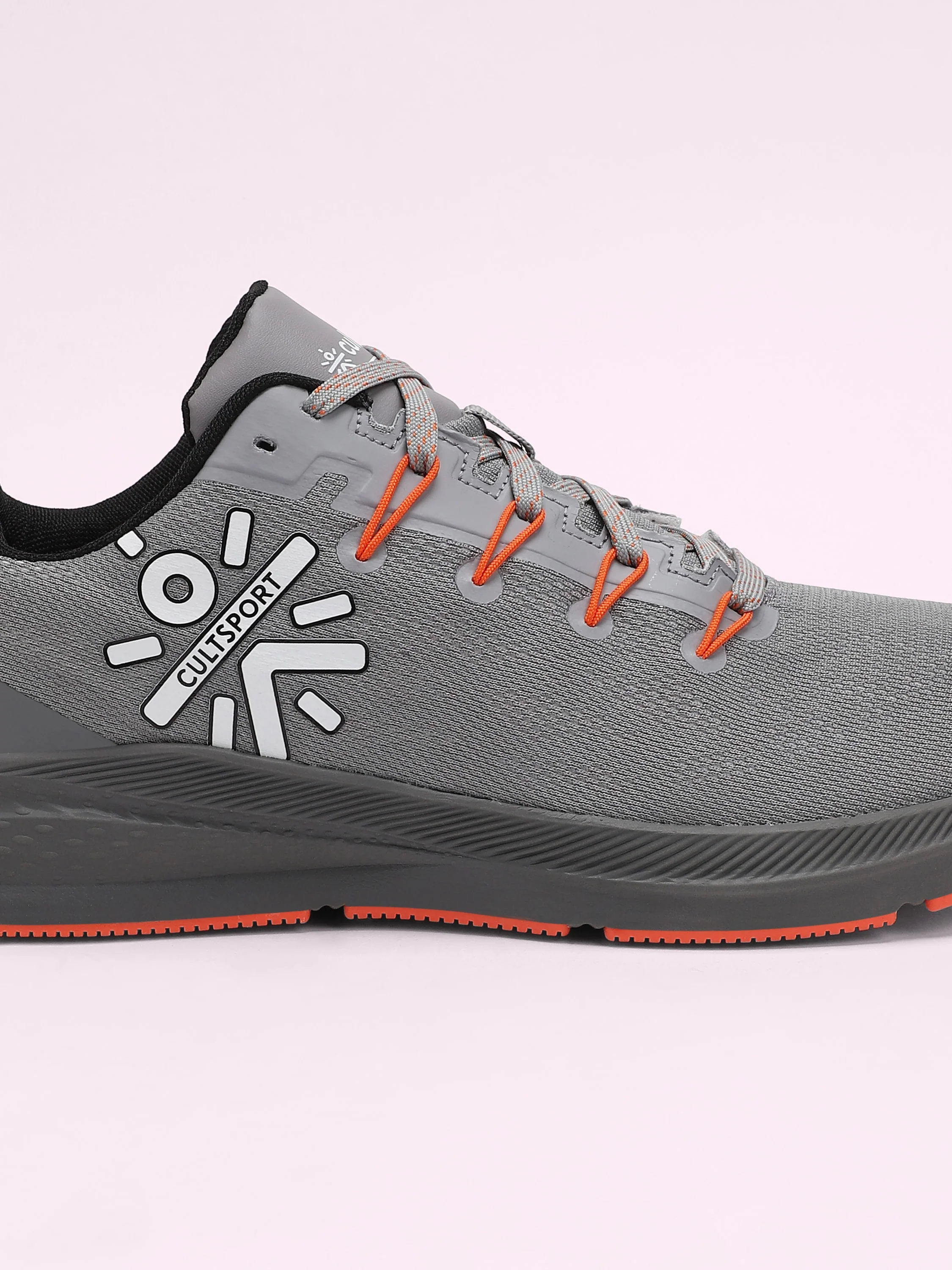cult Firebird Men Running Shoes - Grey/Orange - Image 10