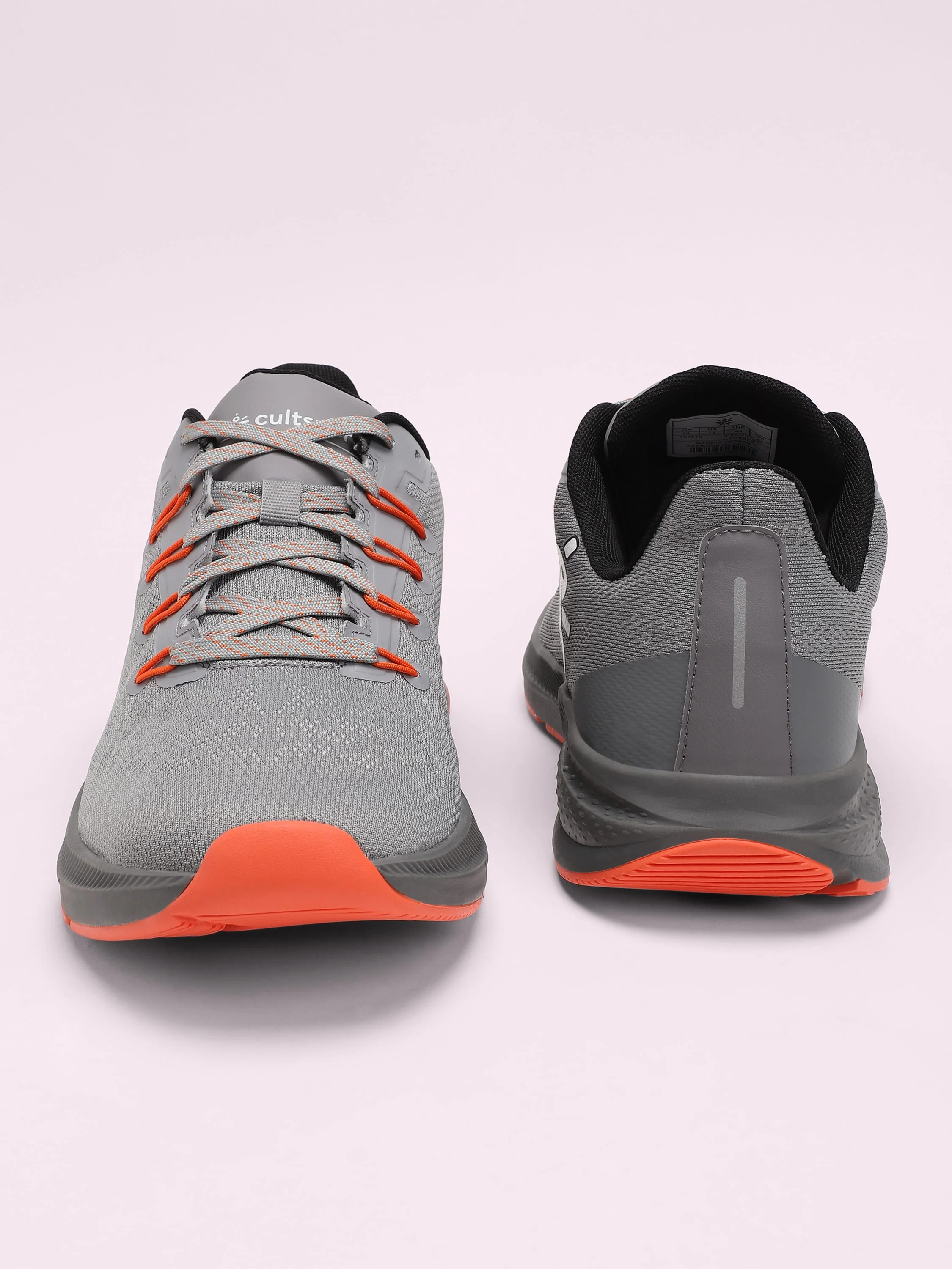 cult Firebird Men Running Shoes - Grey/Orange - Image 5