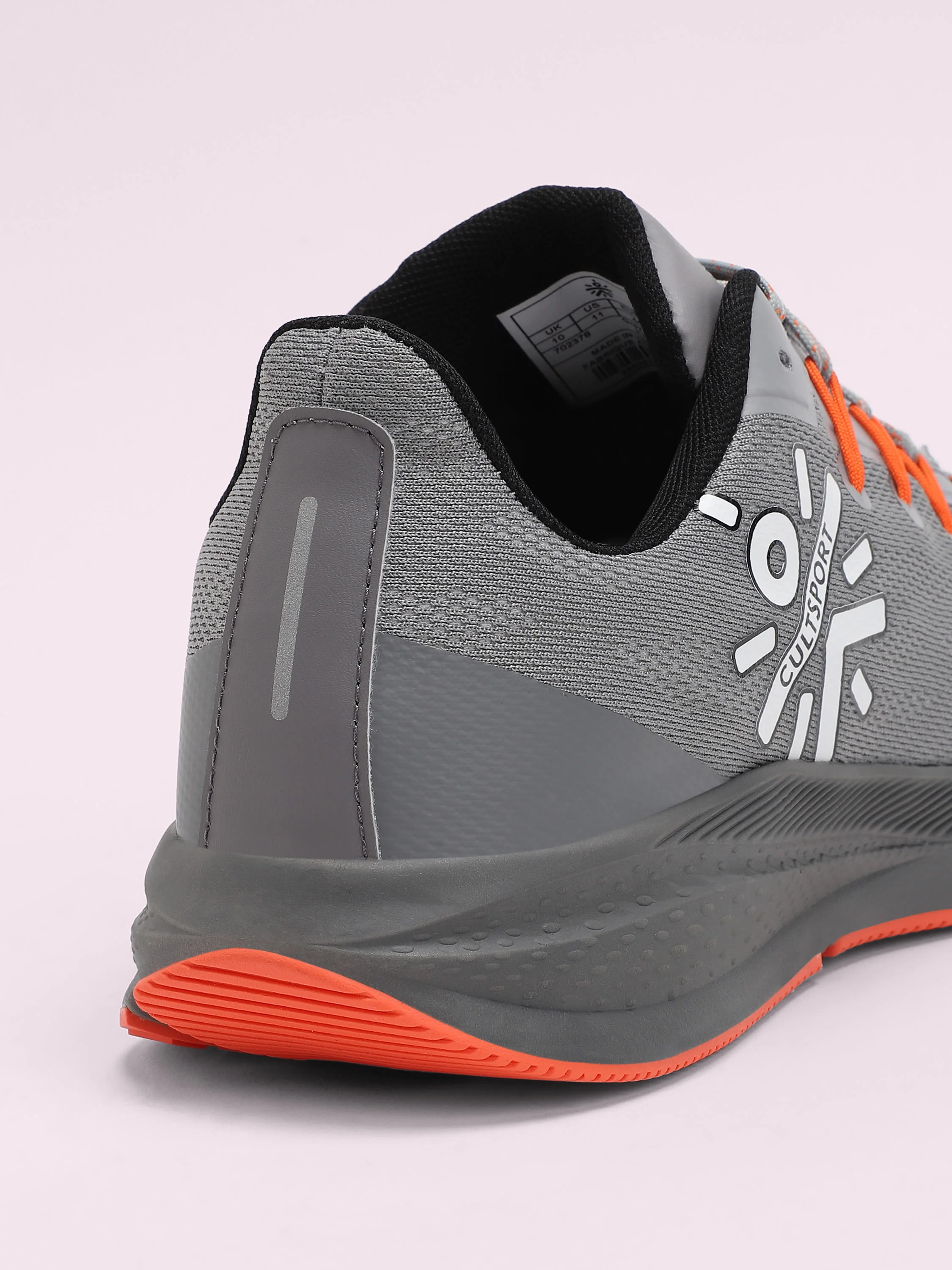 cult Firebird Men Running Shoes - Grey/Orange - Image 7