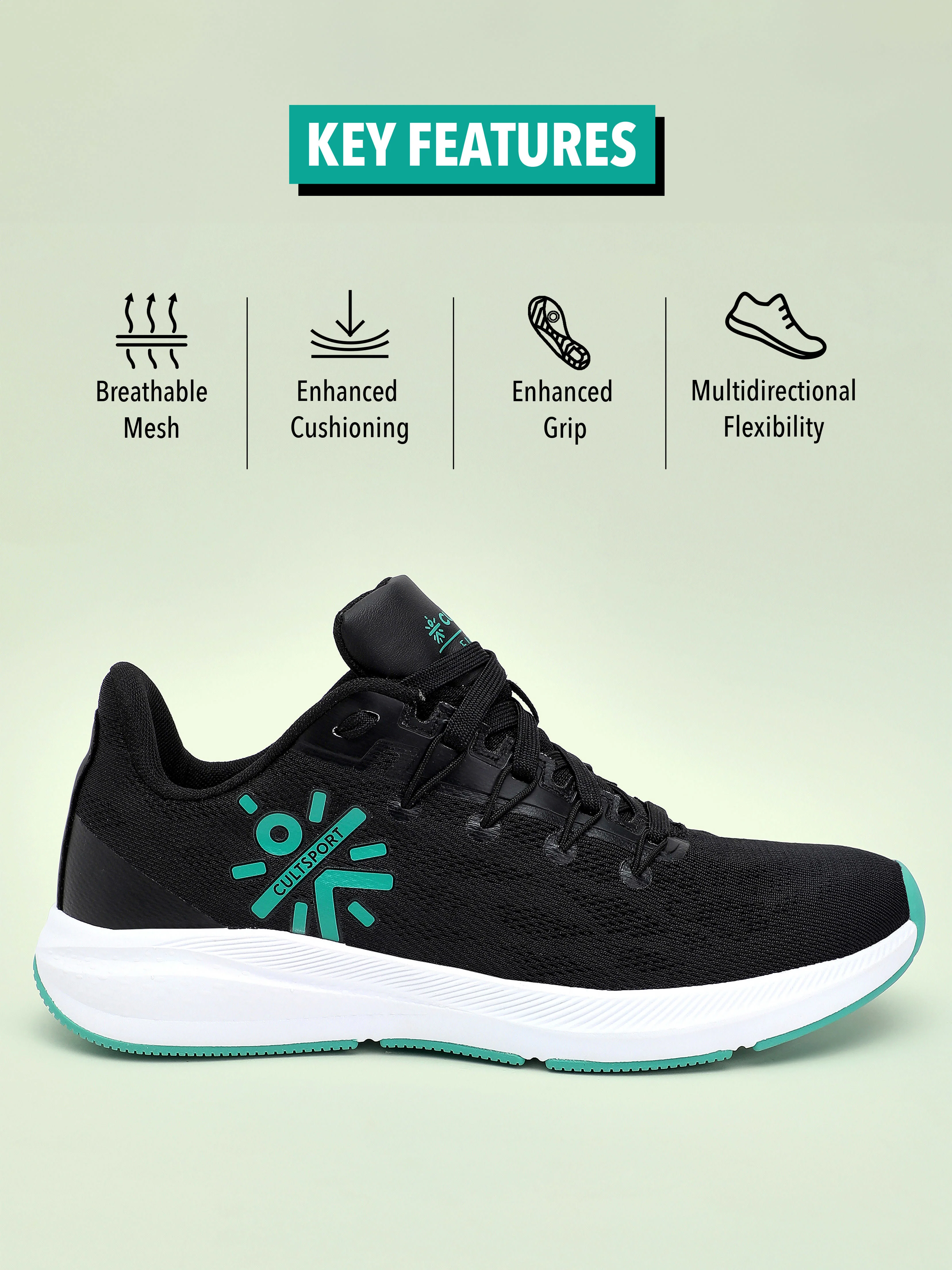 cult Firebird Women Running Shoes - Black - Image 3