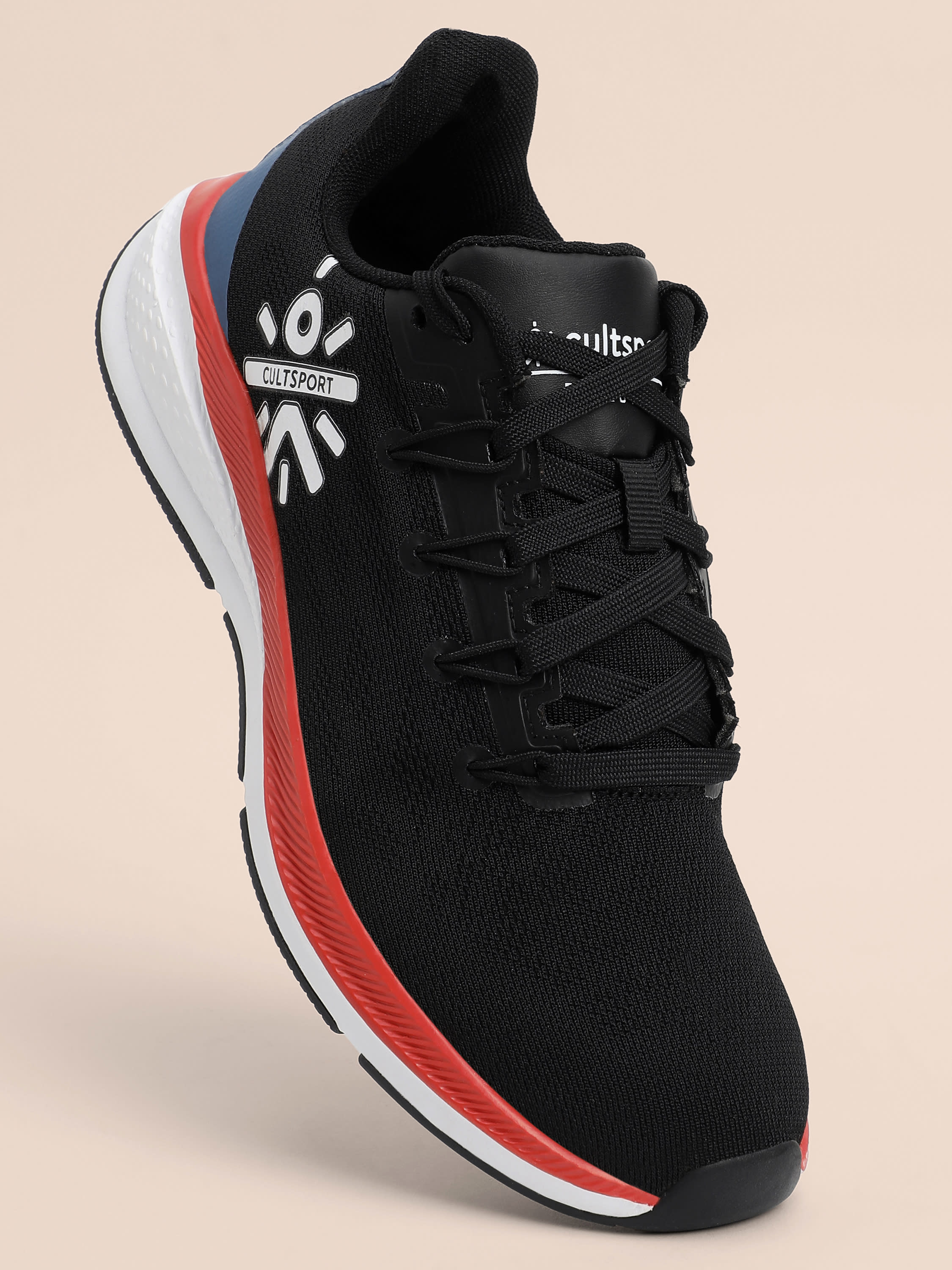cult Firebird Women Running Shoes - Black/Red/Blue - Image 2