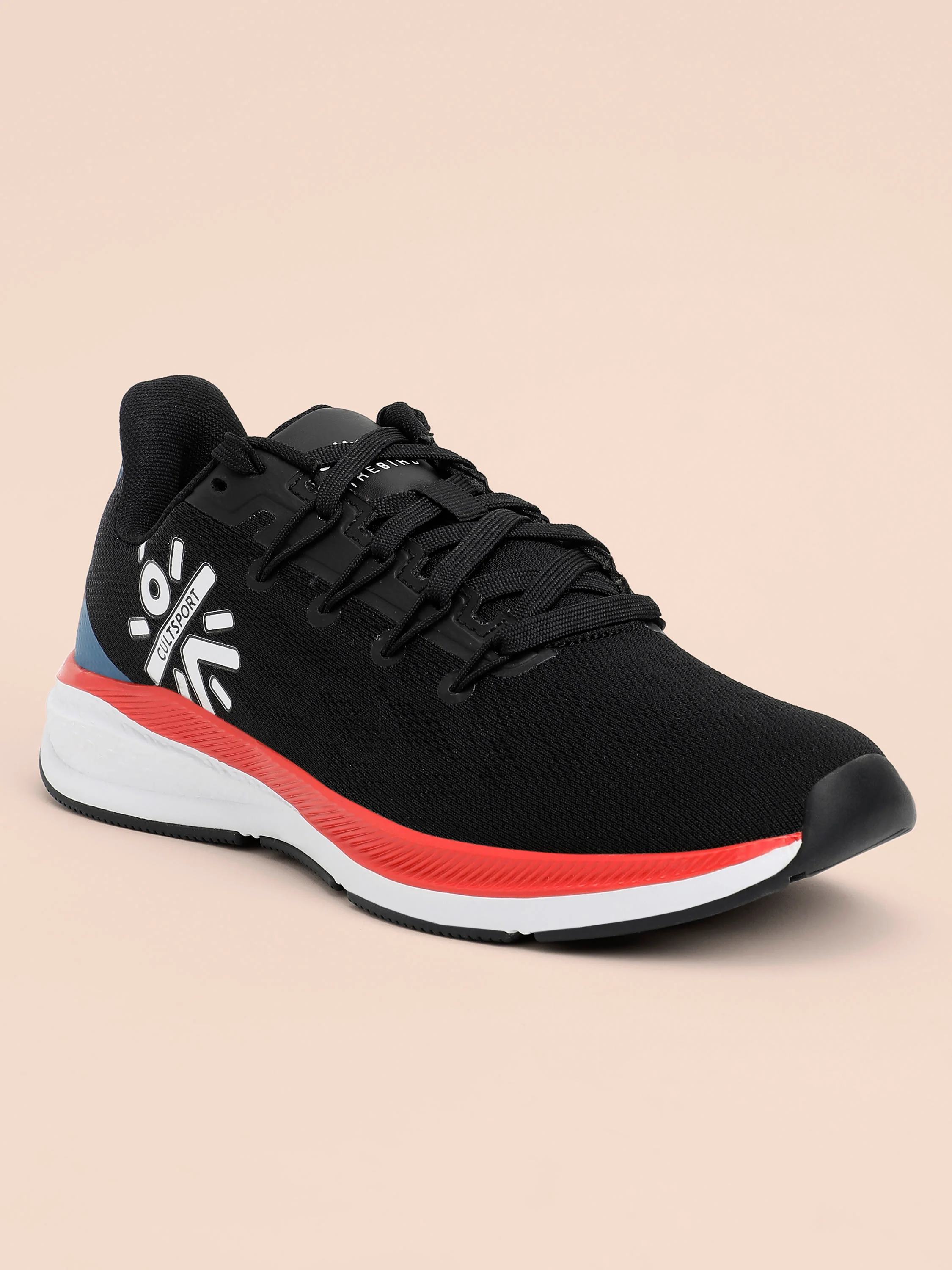 cult Firebird Women Running Shoes - Black/Red/Blue - Image 4
