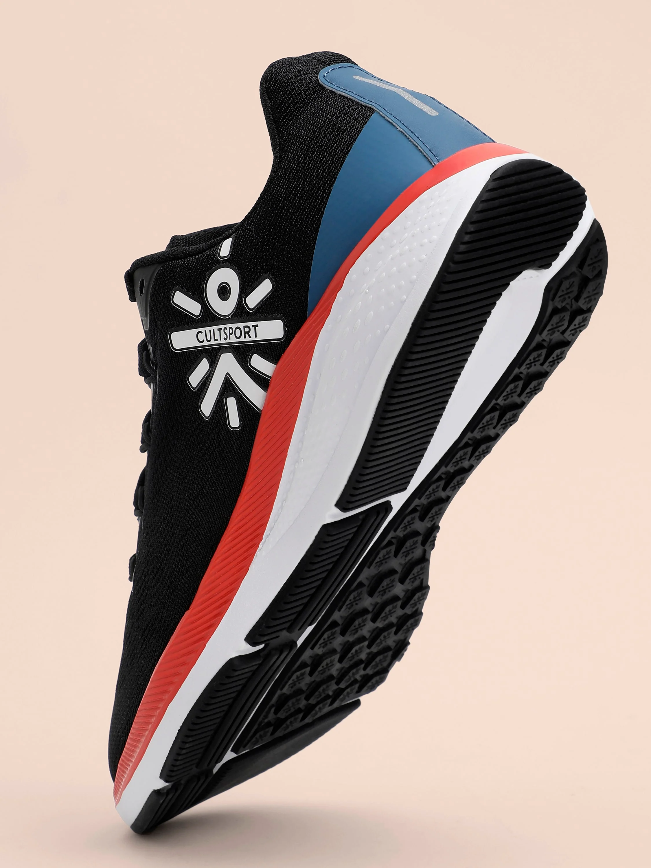 cult Firebird Women Running Shoes - Black/Red/Blue - Image 7