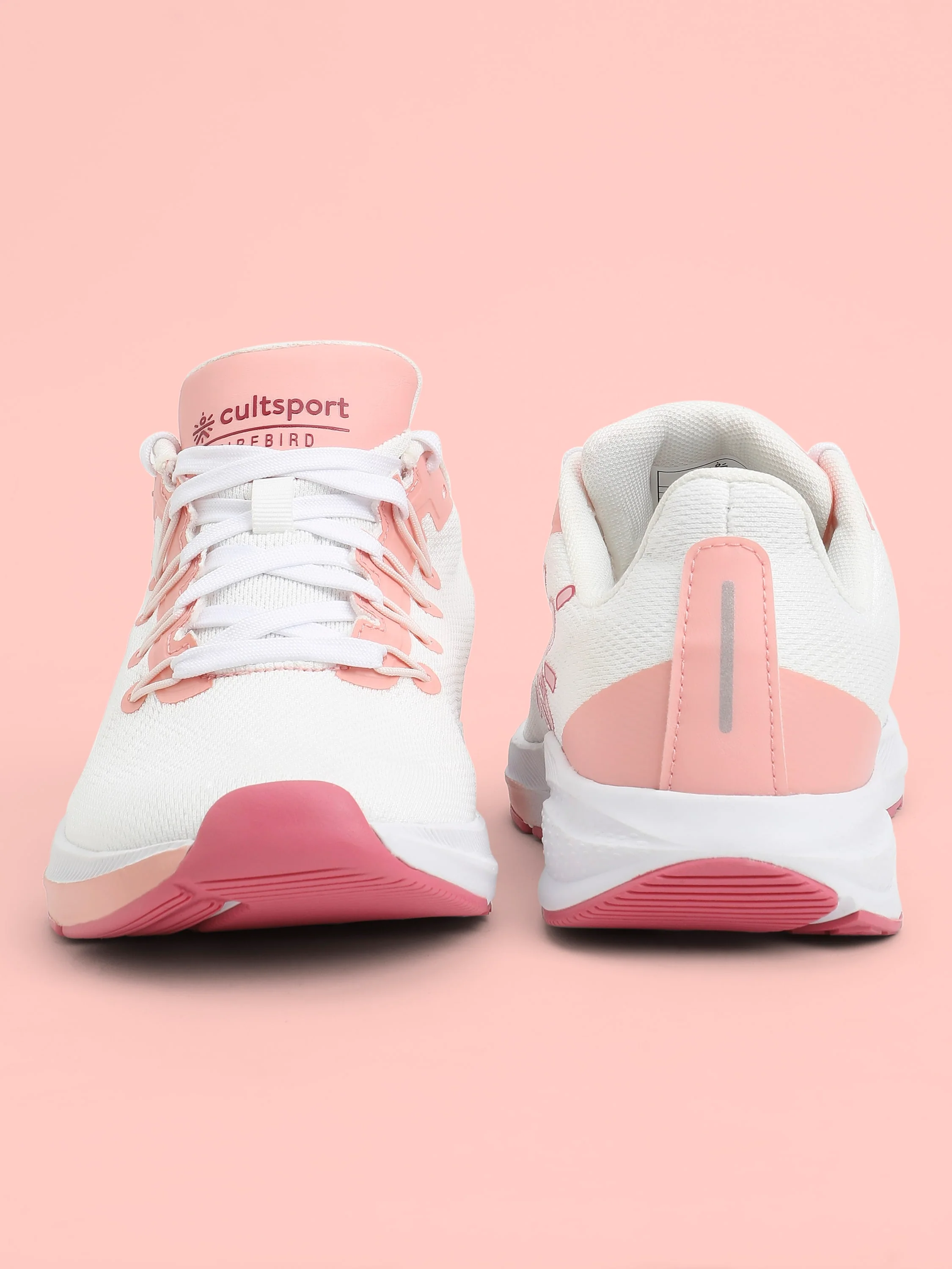 cult Firebird Women Running Shoes - White/Peach - Image 4