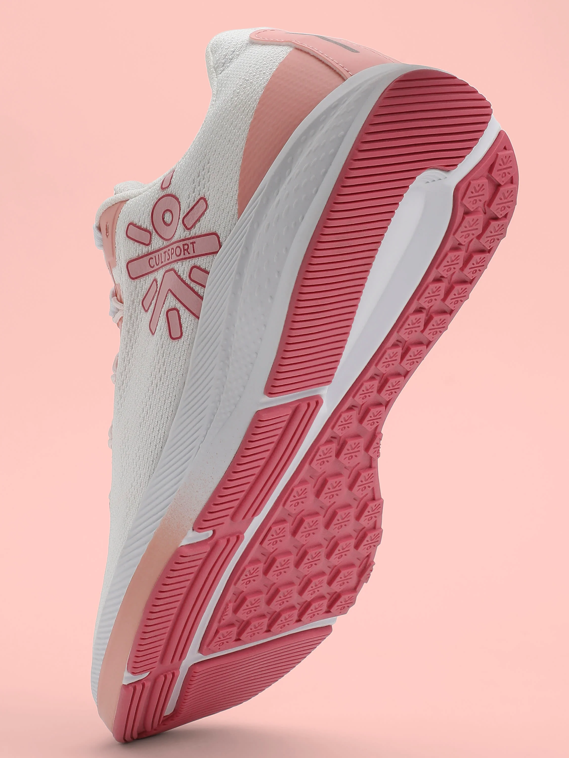 cult Firebird Women Running Shoes - White/Peach - Image 5