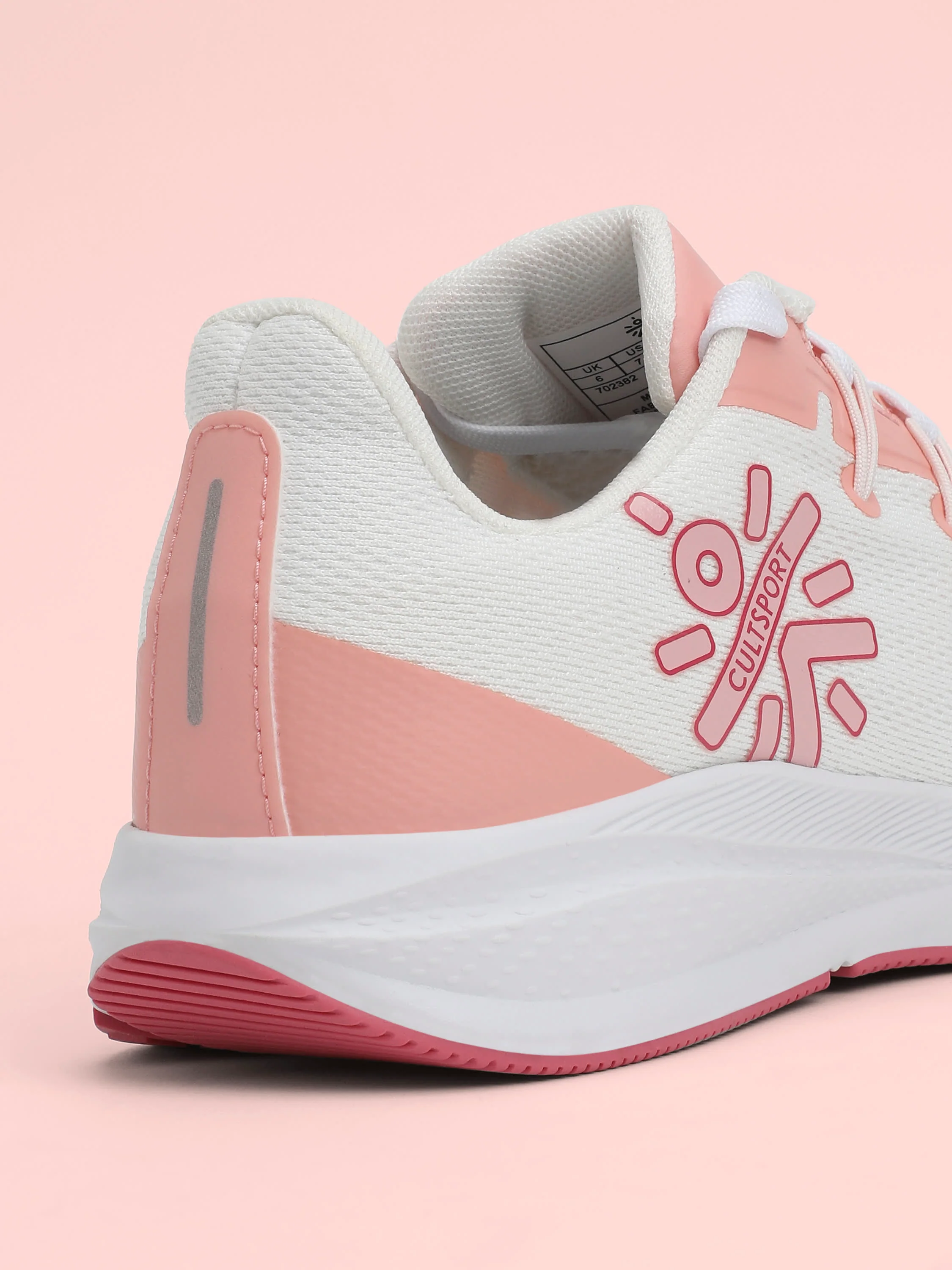 cult Firebird Women Running Shoes - White/Peach - Image 6