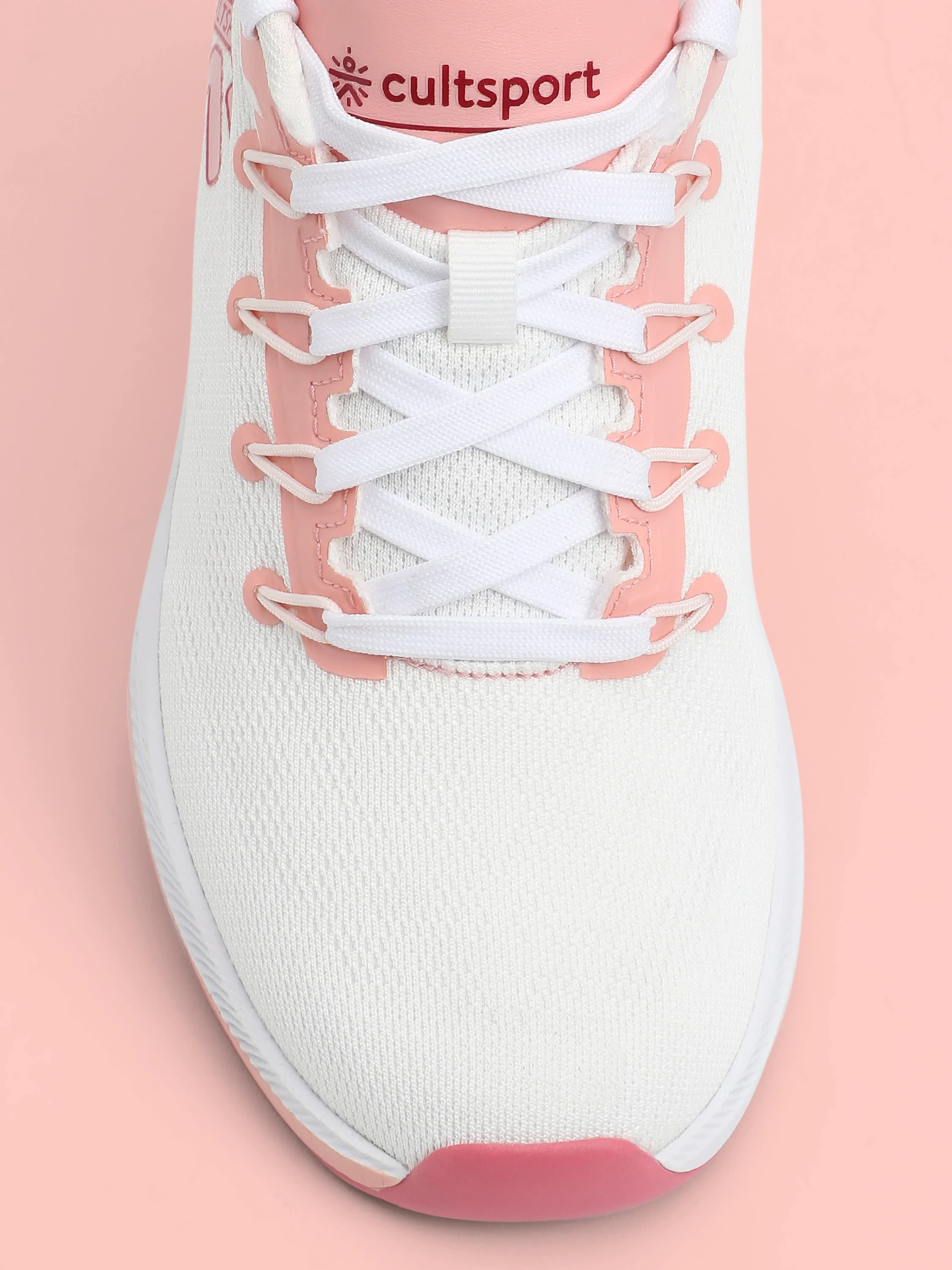 cult Firebird Women Running Shoes - White/Peach - Image 7