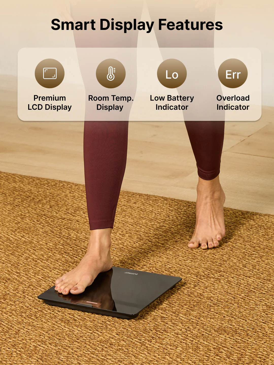 FITKIT by Cult Digital Body Weighing scale, Tempered Glass, LCD Display, 180kg Capacity. - Image 5