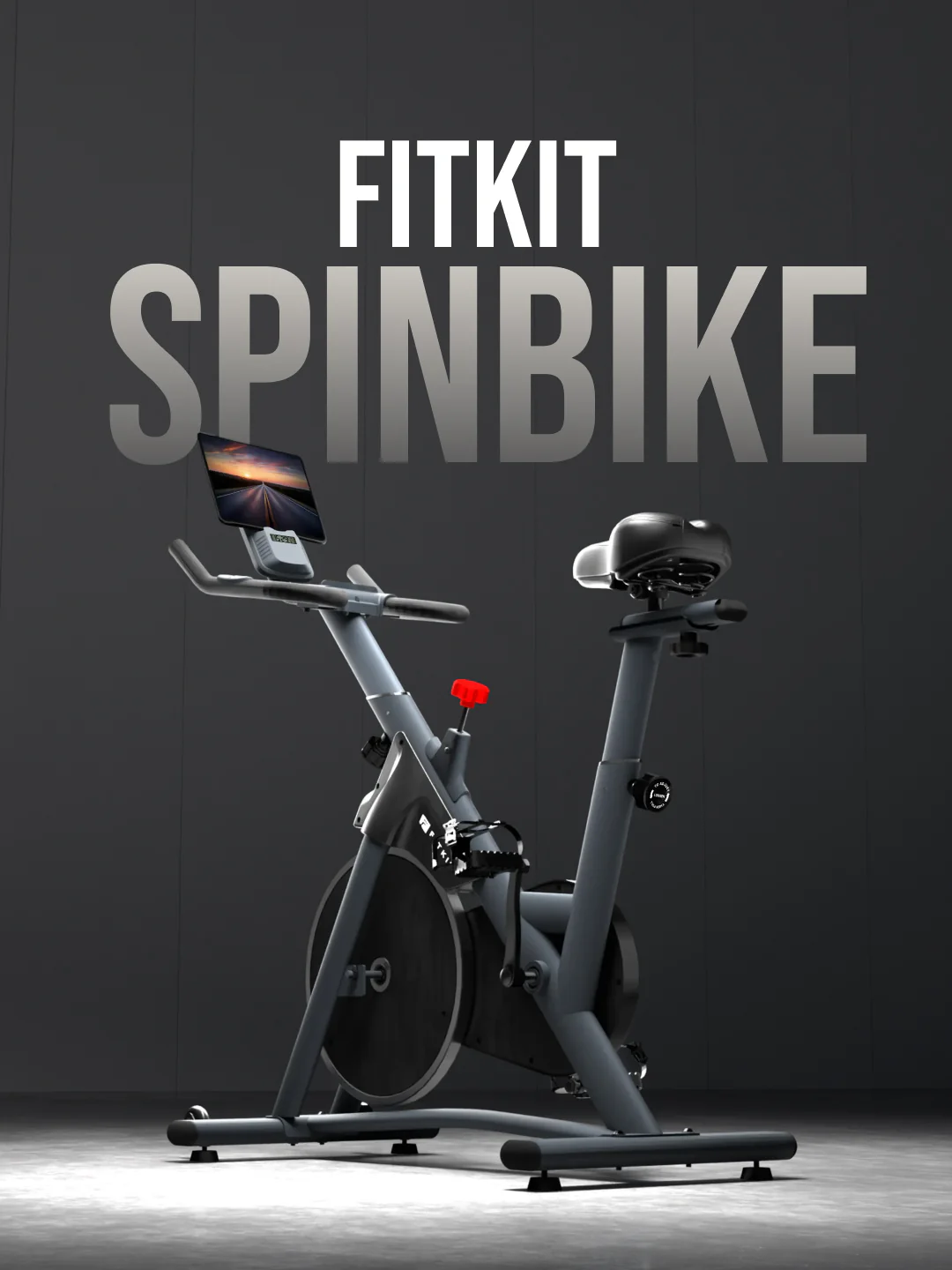Fitkit by Cult FK7004 Premium Magnetic Spin Bike | 130kg Support | Stepless Resistance & 8kg Flywheel | LCD Display with Heart-Rate Tracking | Tablet Holder | Smooth & Silent Ride for Home Fitness (with 6 Months Extended Warranty) - Image 2