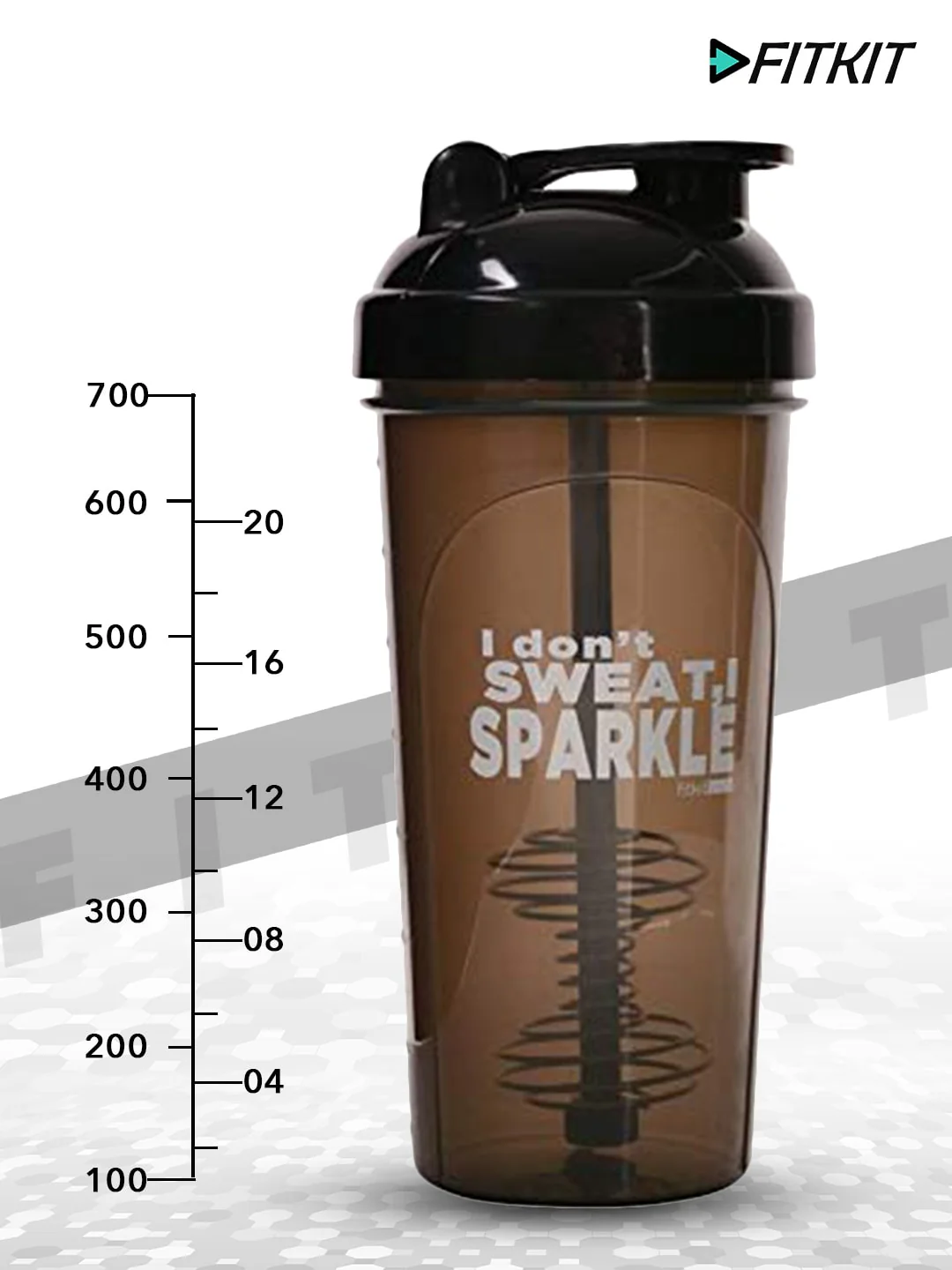 Classic Bottle Shaker 700ml(Grey/Black) - Image 4