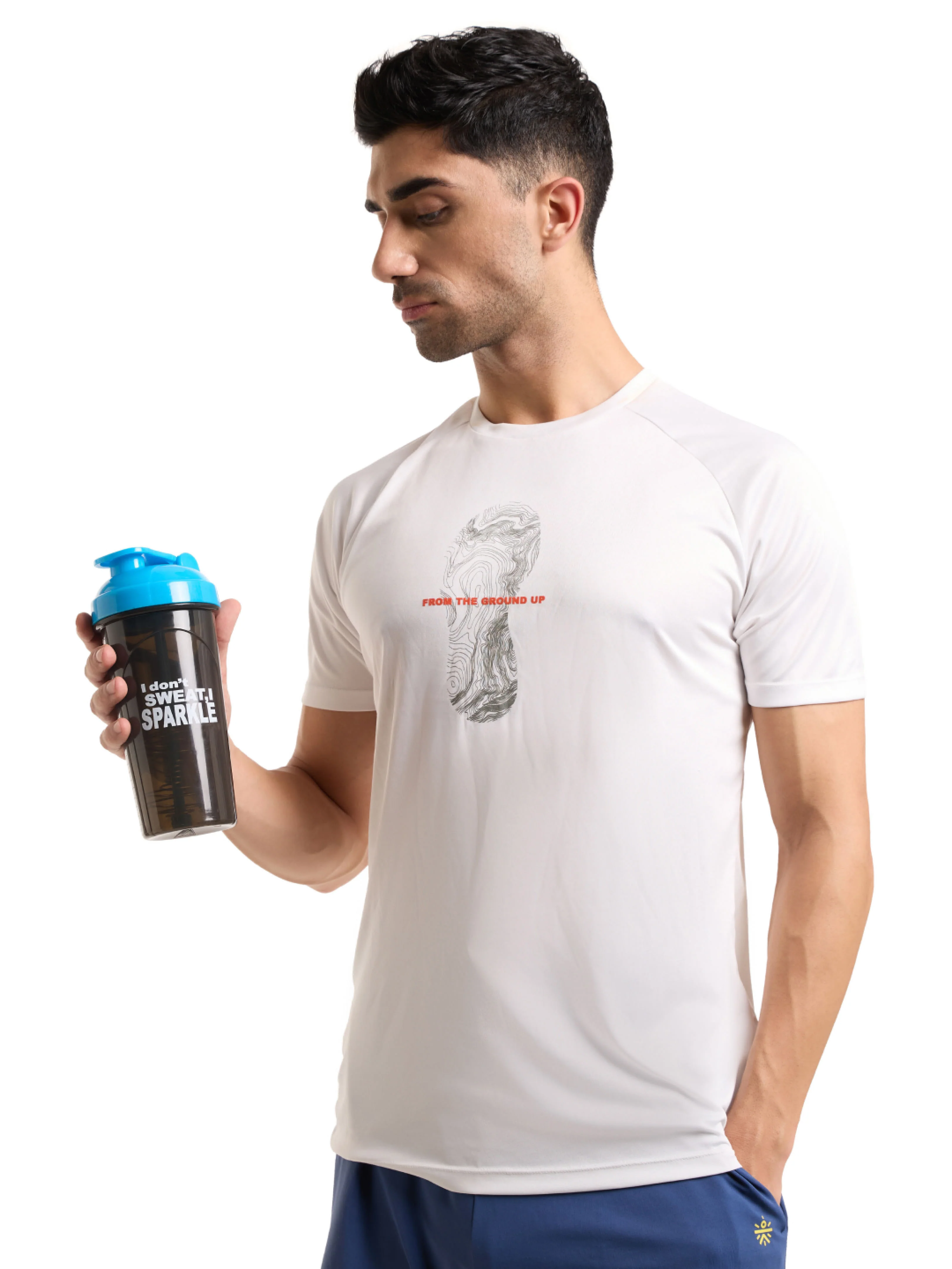 Classic Shaker Bottle 700ml Blue/Black - Image 2