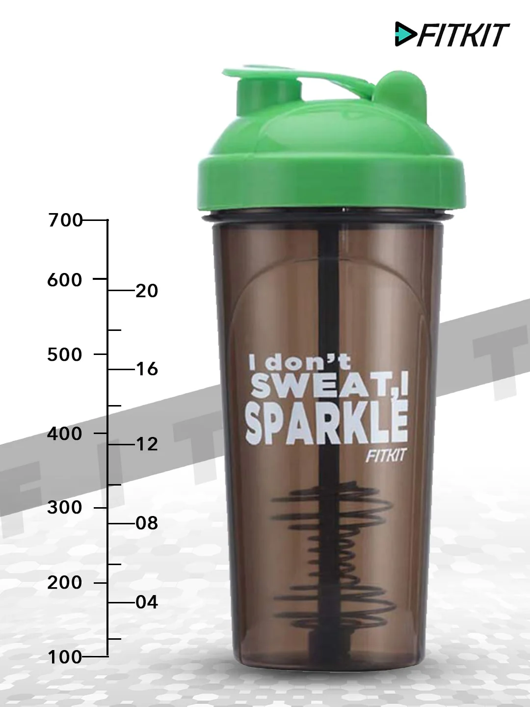 Classic Shaker Bottle, 700ml (Grey/Green) - Image 3