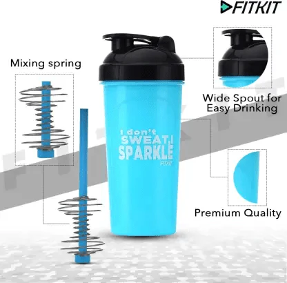 Fitkit FK67.60.003-05 Classic 700 ml Shaker (Pack of 1, Blue) - Image 2