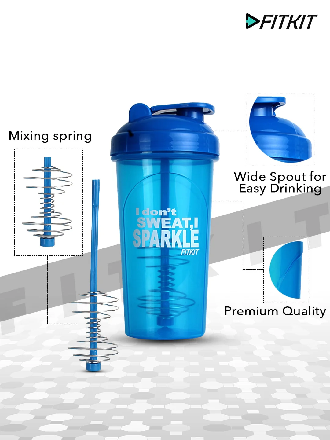 Classic 700 ml Shaker (Pack of 1, Blue) - Image 6