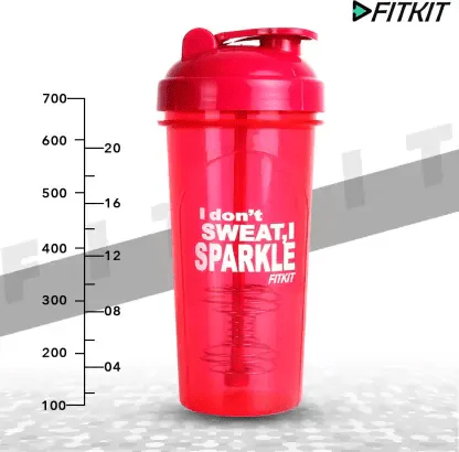 Fitkit FKSB05 Classic 700 ml Shaker (Pack of 1, Pink) - Image 3