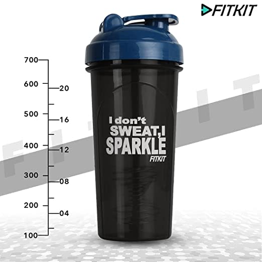 Fitkit FKSB15 Classic 700 ml Shaker (Pack of 1, Dark Blue) - Image 5