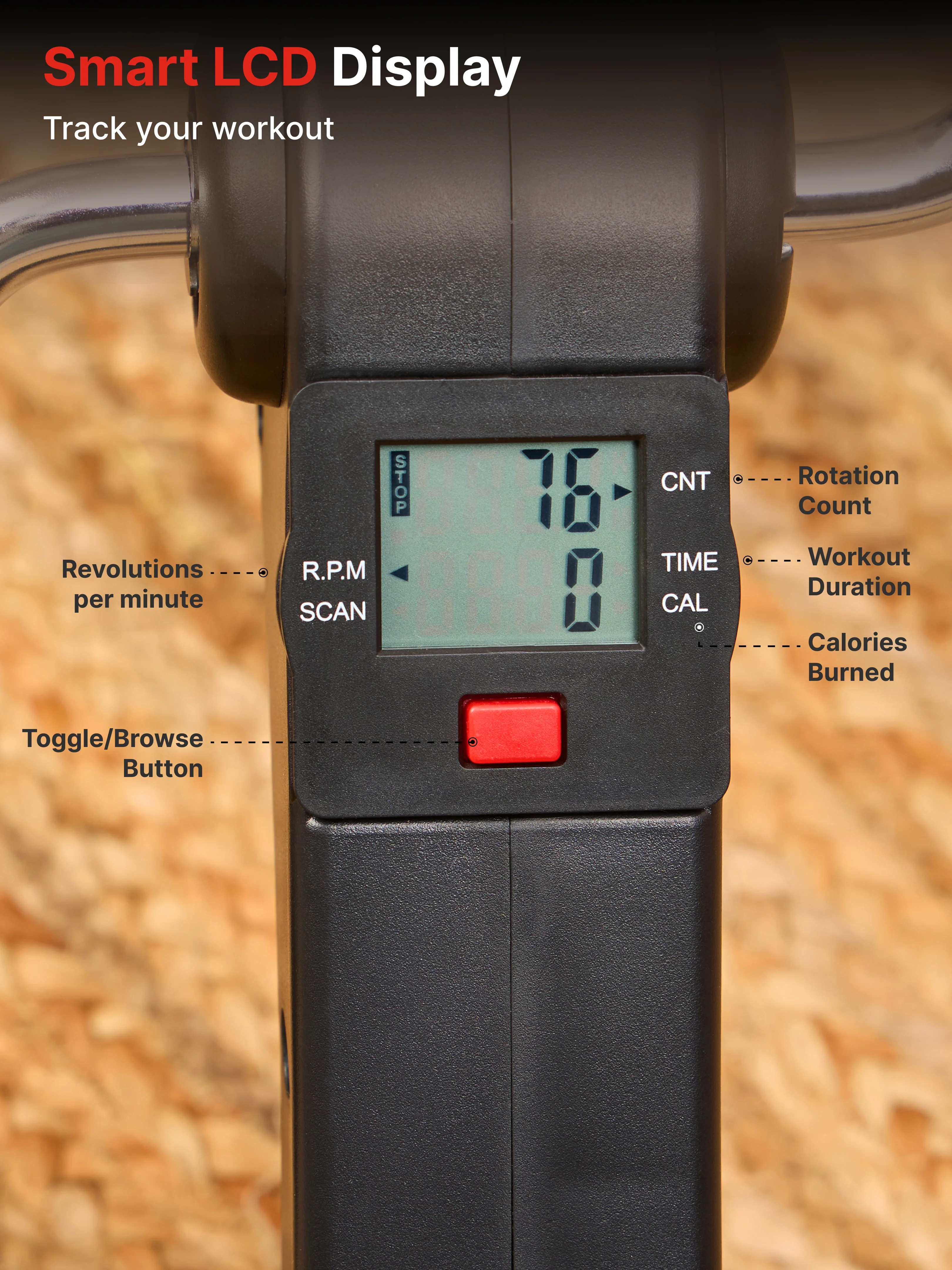 FitkitPedalgo Mini Pedal Exerciser with Adjustable Resistance - Image 4