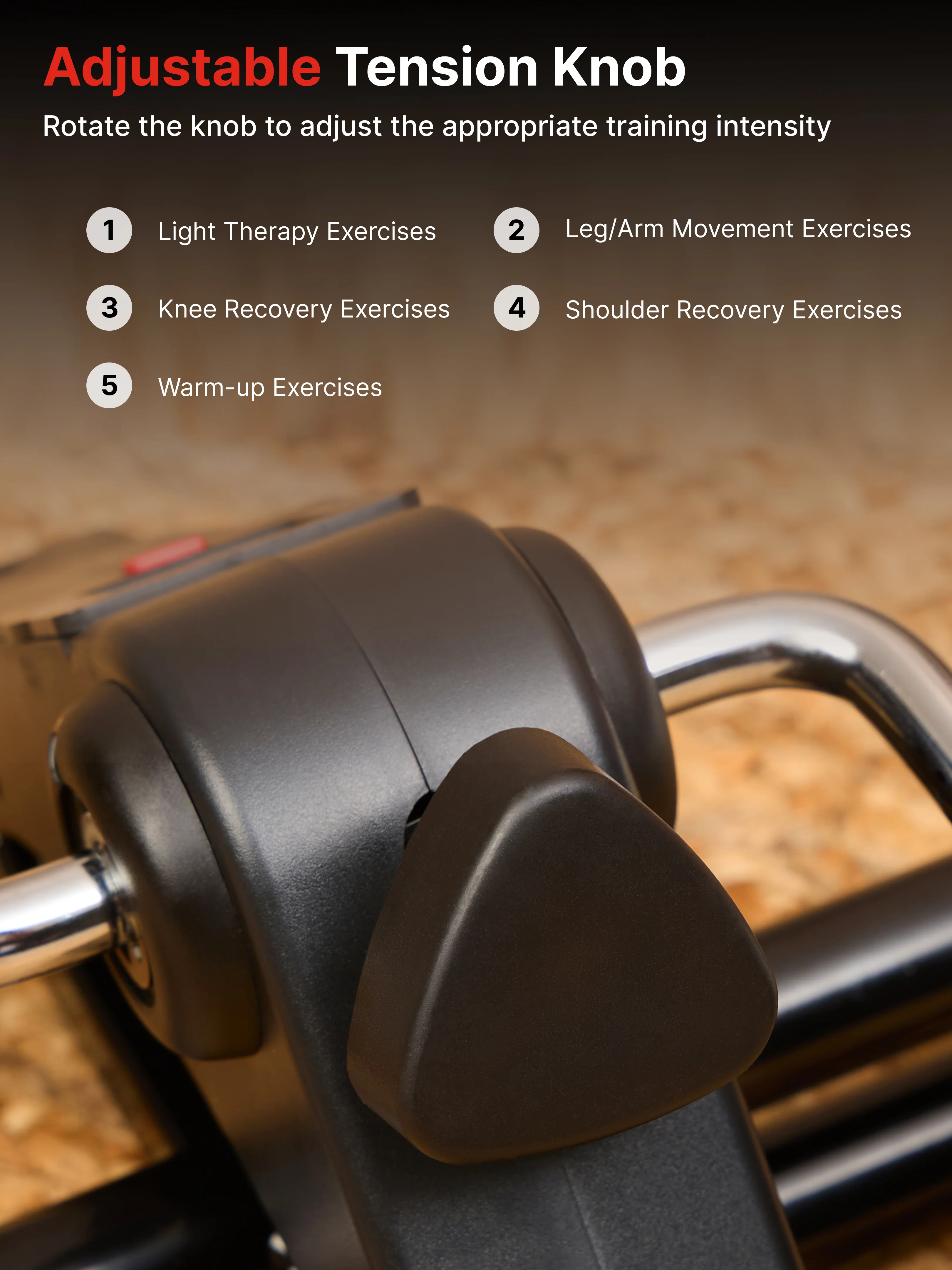 FitkitPedalgo Mini Pedal Exerciser with Adjustable Resistance - Image 5