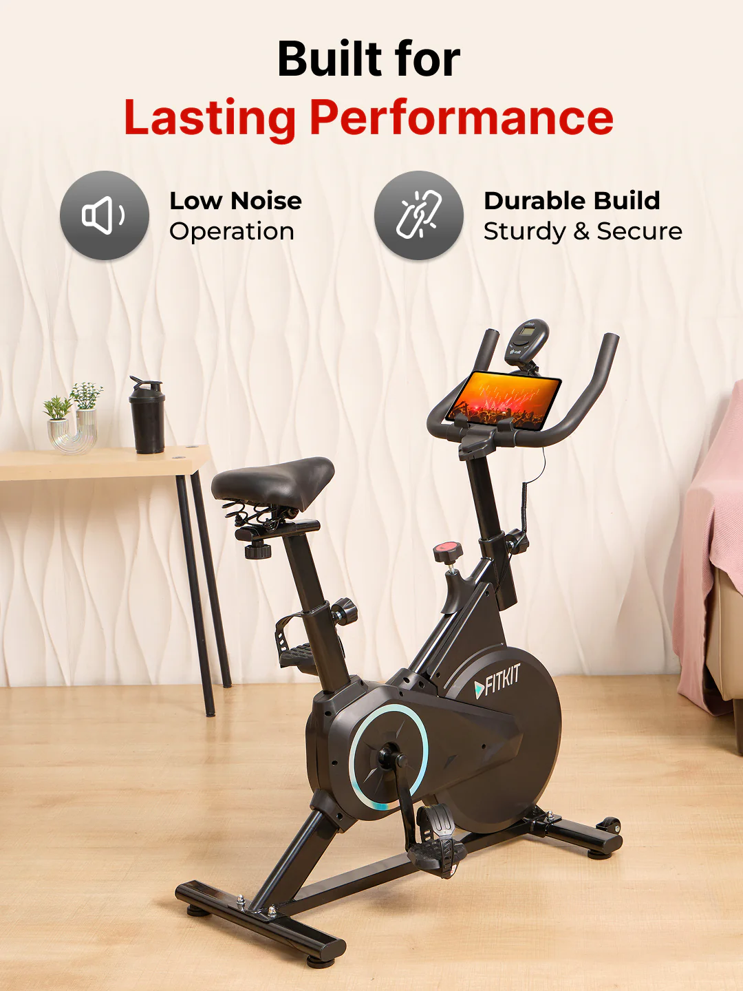 FK7001 Spinbike | 6kg Flywheel | Max Weight: 110Kg | Black (6 months warranty + 6 months extended warranty) - Image 4