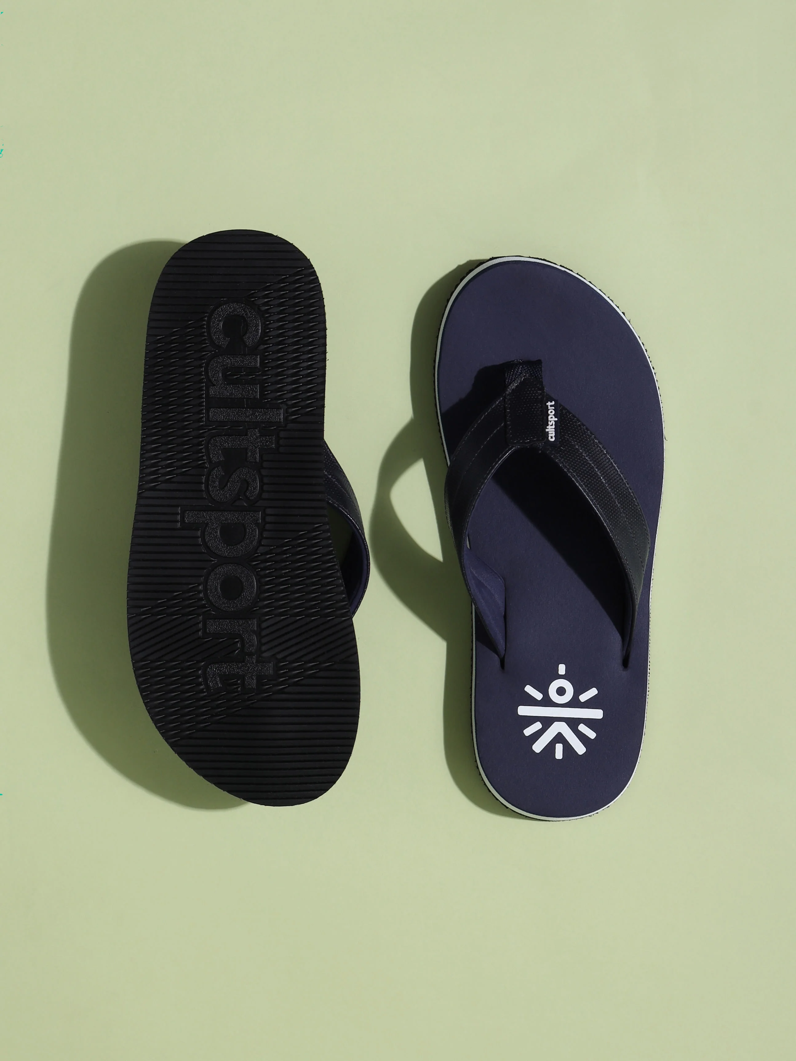 cult Flo Sweat Absorbing EVA Flip Flops - Navy - Image 2
