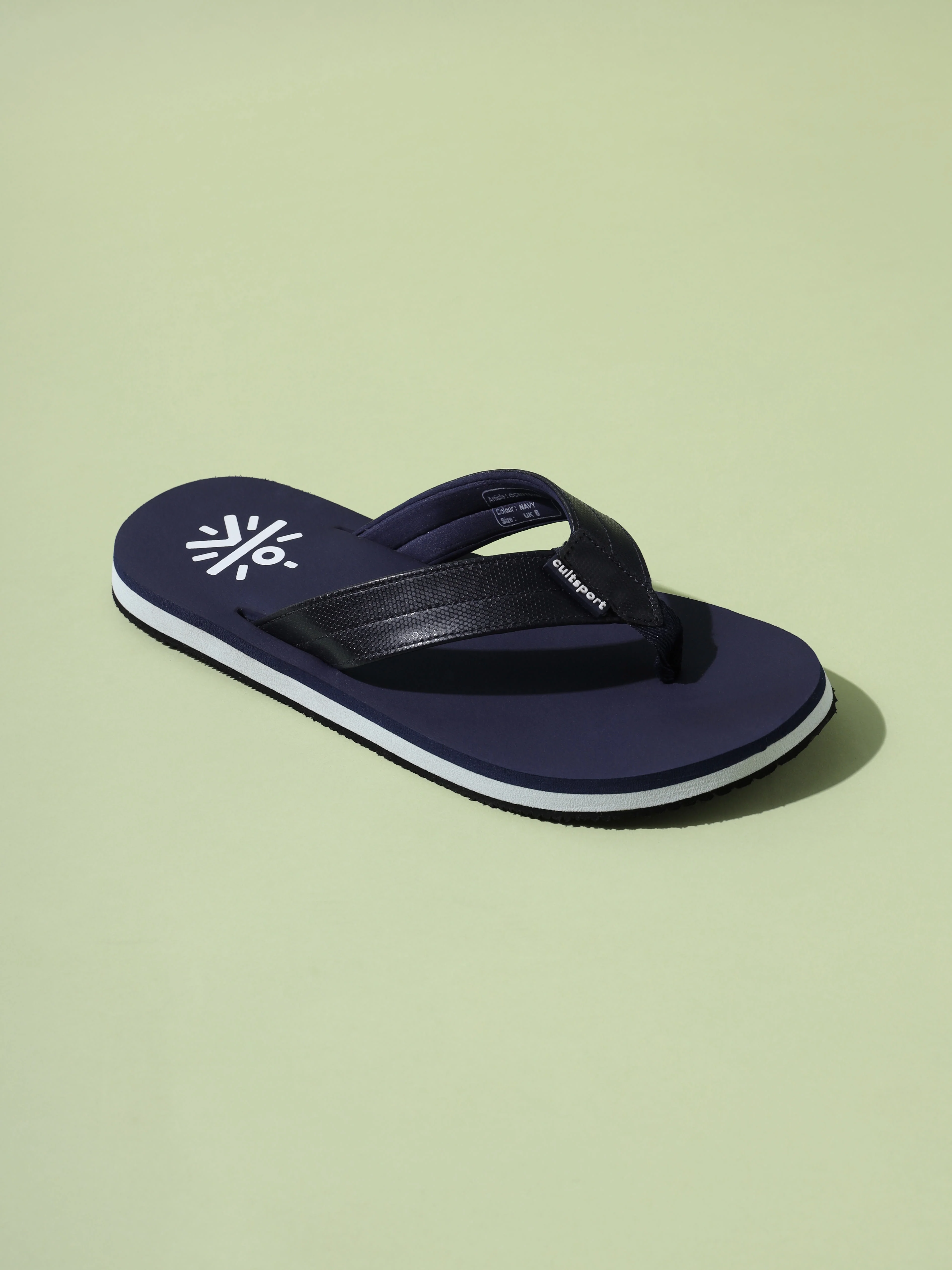 cult Flo Sweat Absorbing EVA Flip Flops - Navy - Image 4