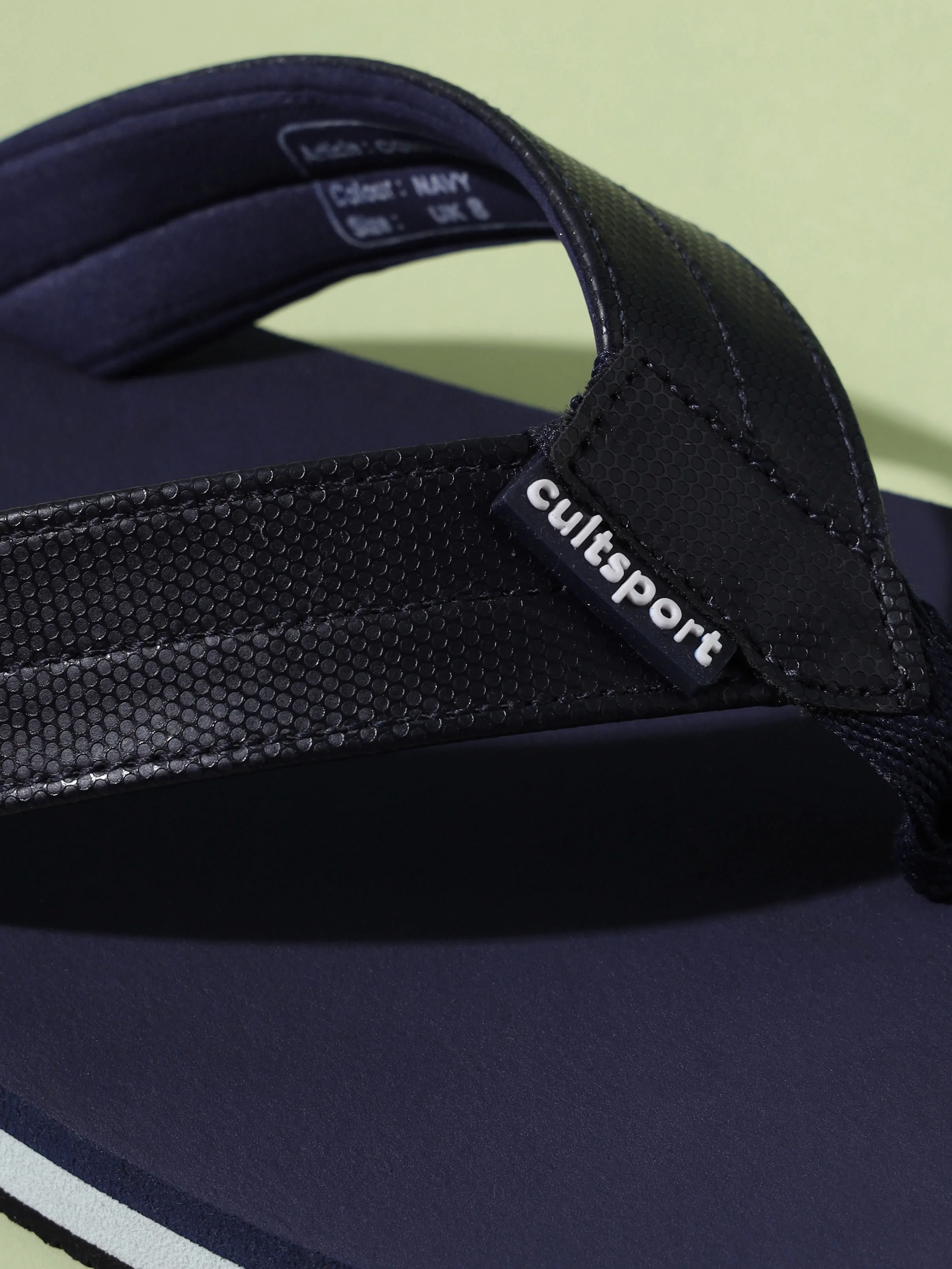cult Flo Sweat Absorbing EVA Flip Flops - Navy - Image 6