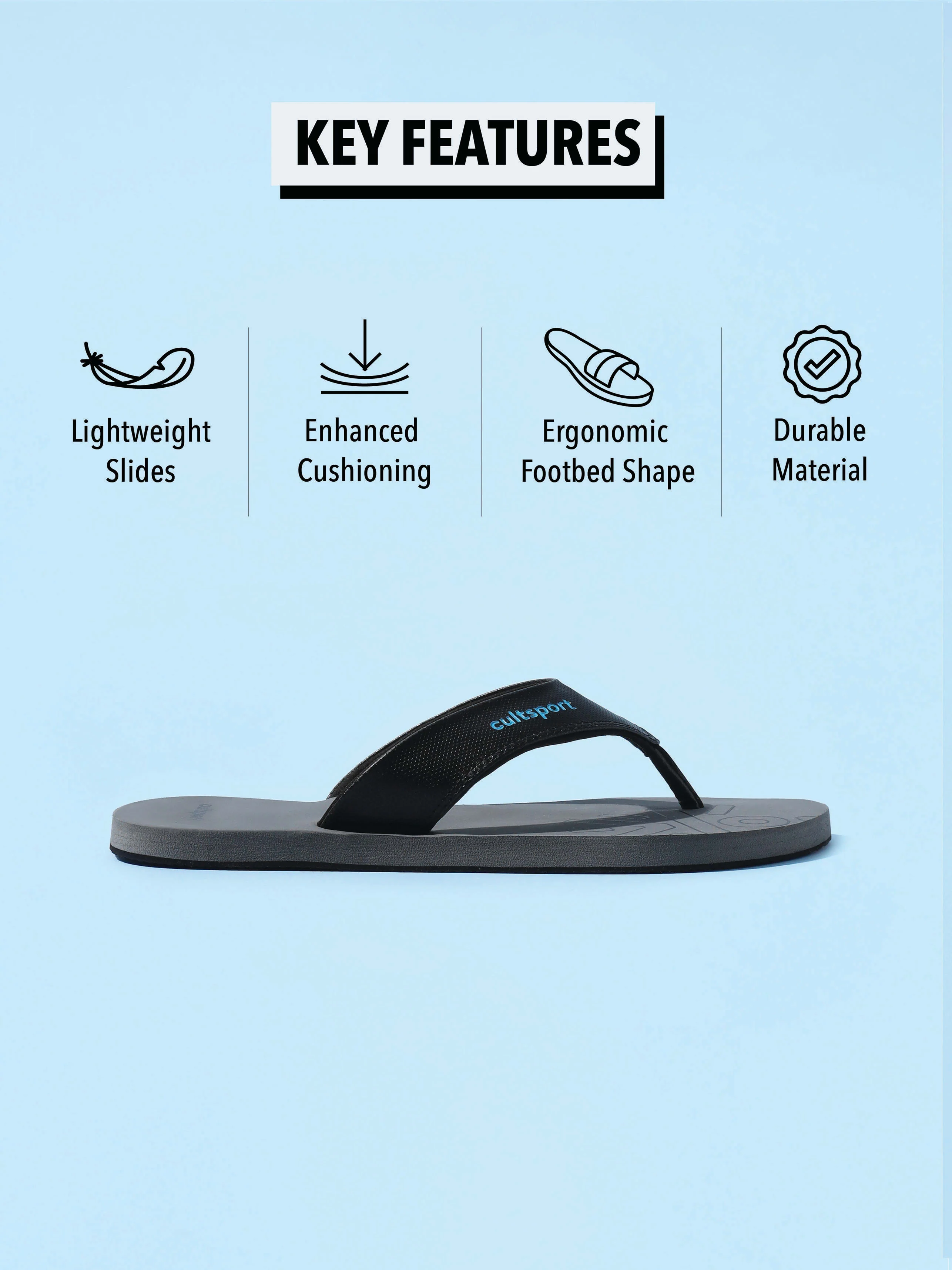 cult Float Sweat Absorbing EVA Flip Flops - Image 3