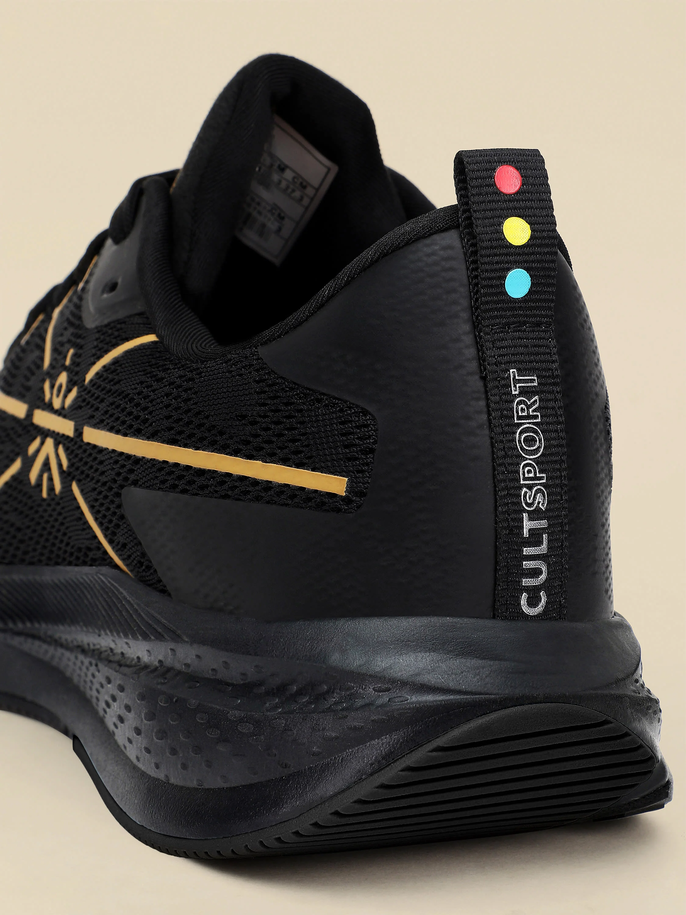 cult Flomo Men Running Shoes - Black/Gold - Image 5