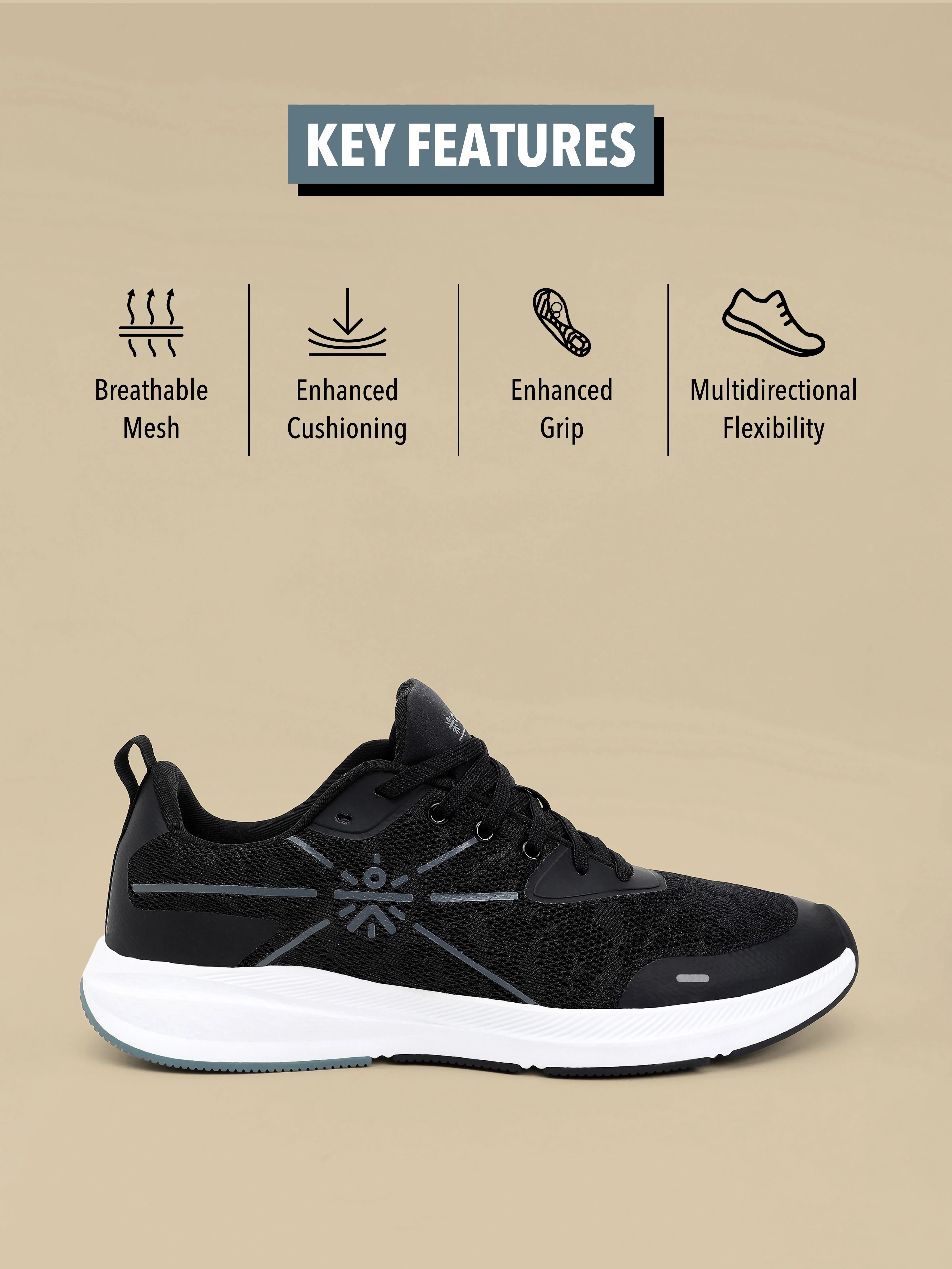 cult Flomo Men Running Shoes - Black - Image 3