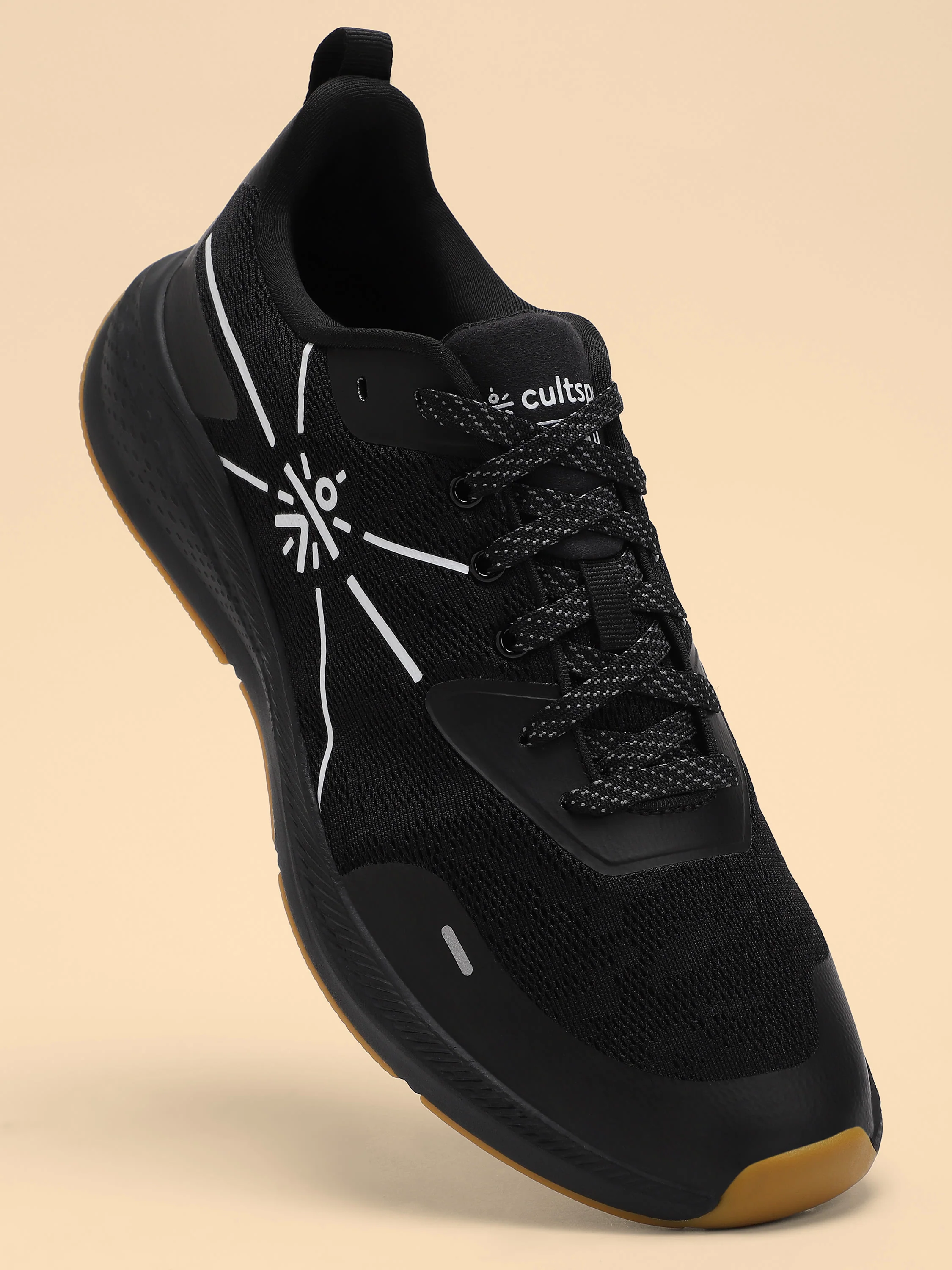 cult Flomo Men Running Shoes - Black/Mustard - Image 2
