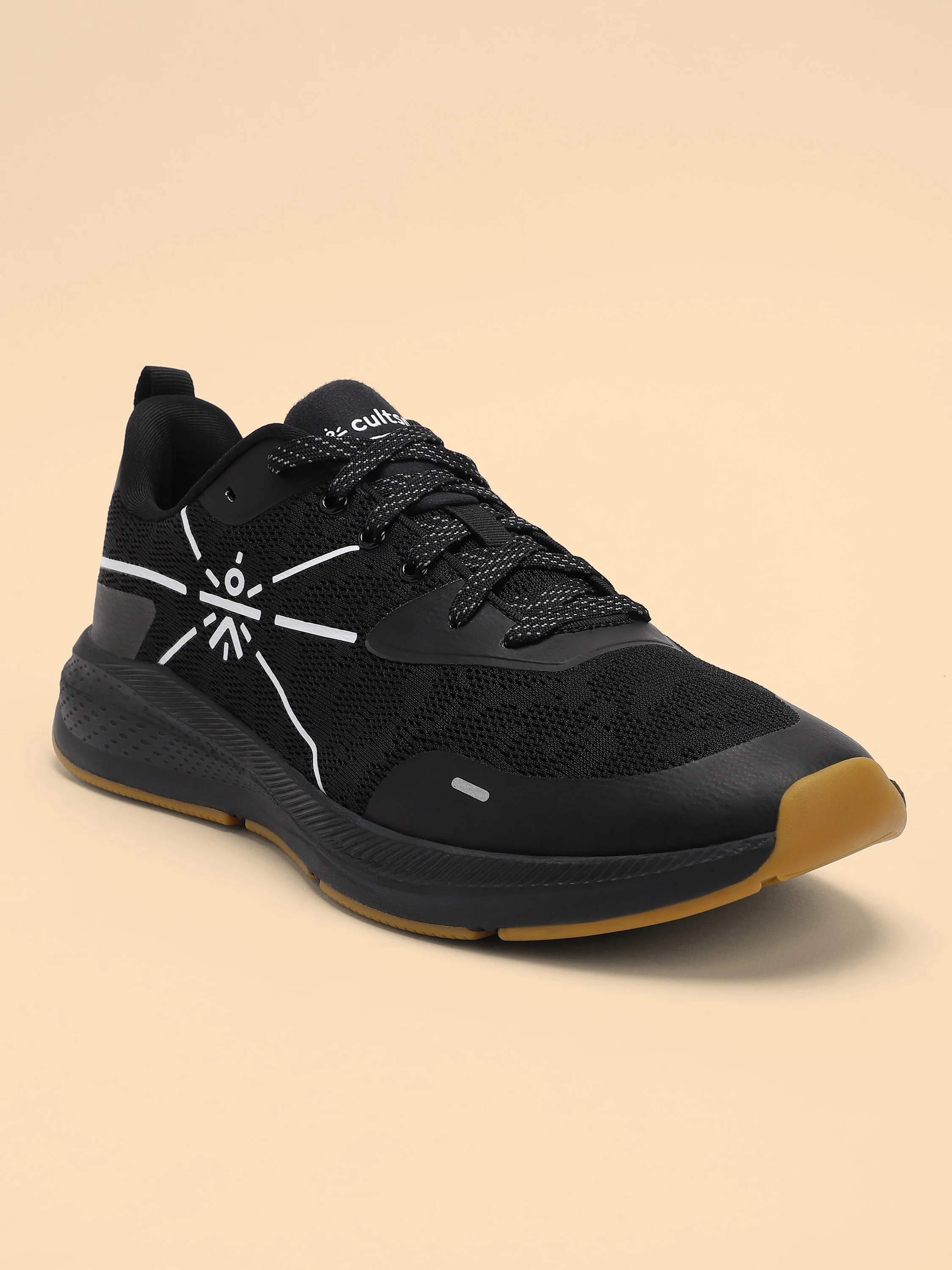 cult Flomo Men Running Shoes - Black/Mustard - Image 4
