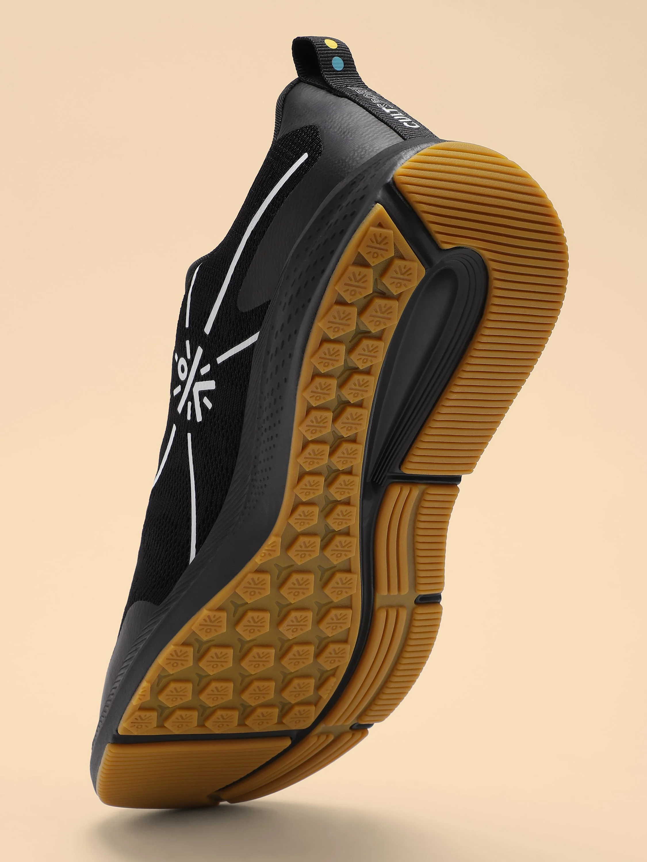 cult Flomo Men Running Shoes - Black/Mustard - Image 6