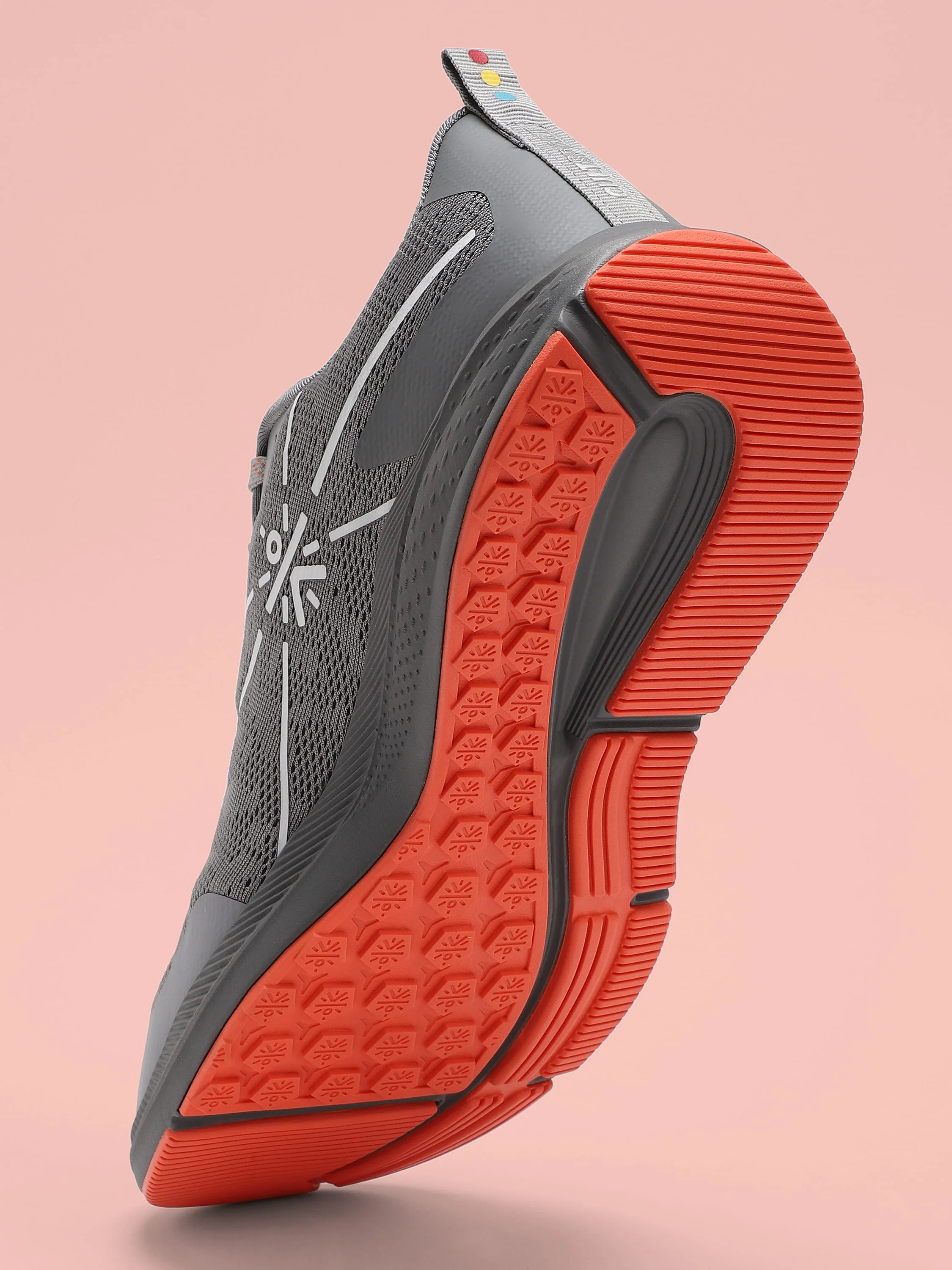 cult Flomo Men Running Shoes - Grey/Orange - Image 6